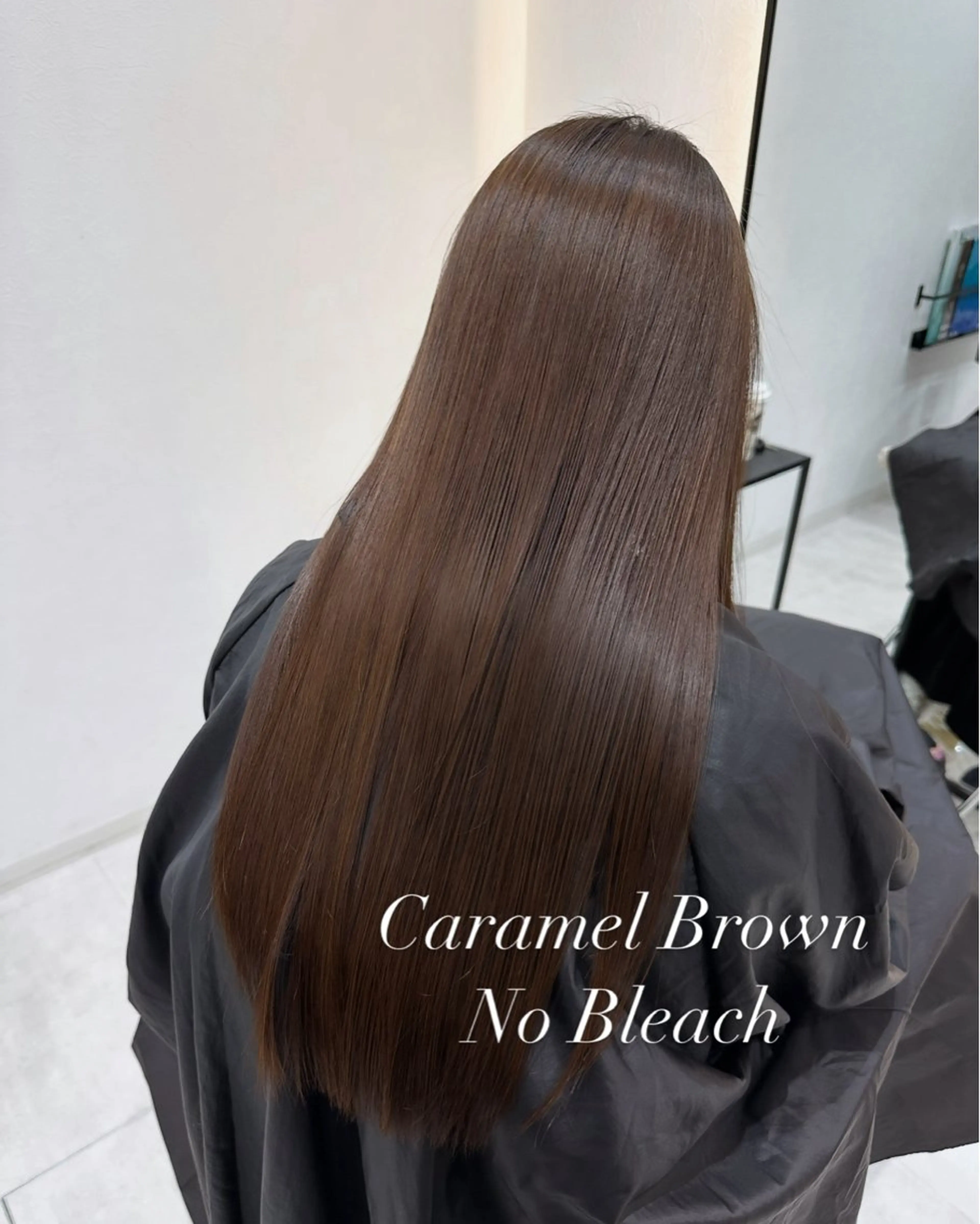 ロング カラー 赤み消し/オリーブ カーキ/福田れんのヘアスタイル