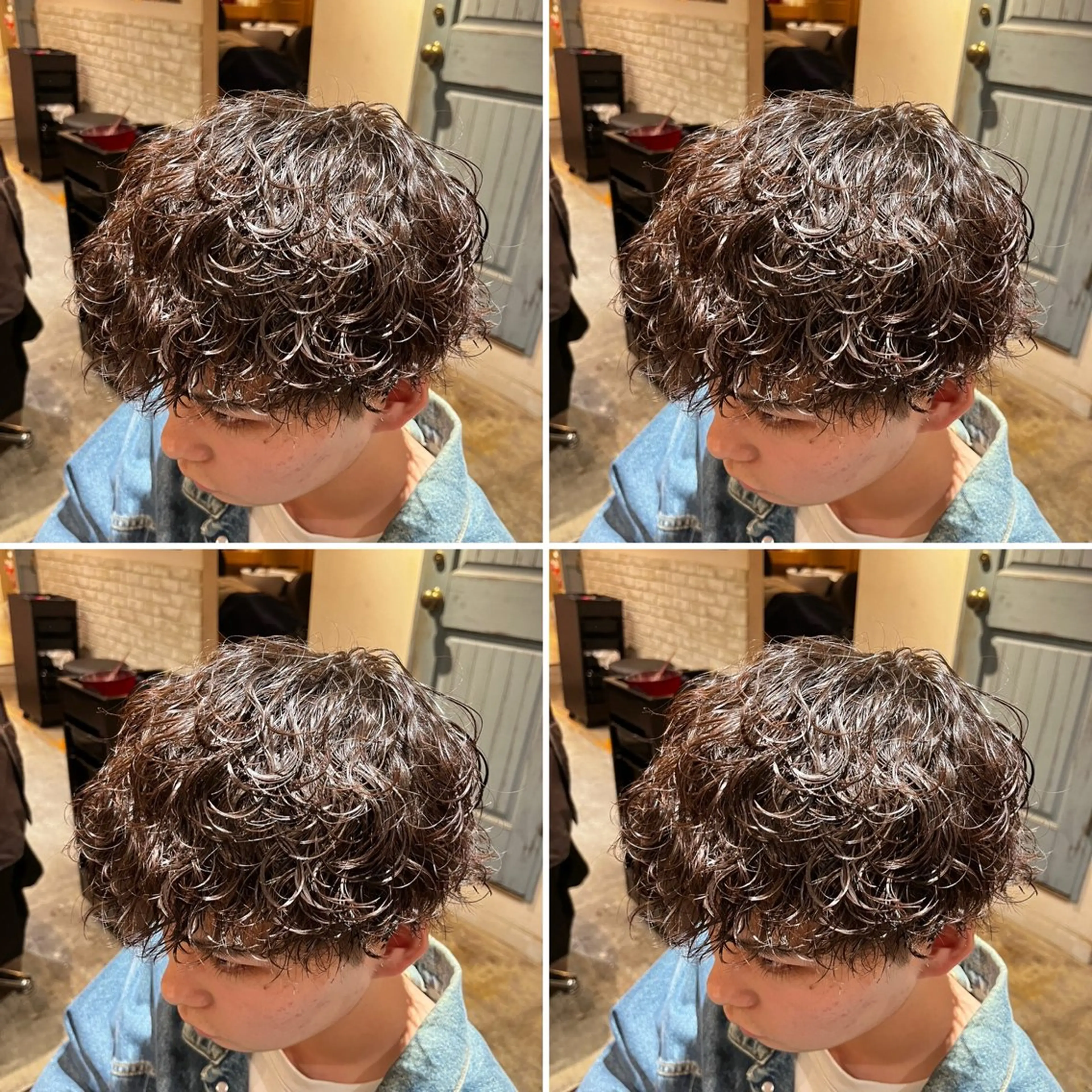 パーマ メンズ カット パーマ トリートメント ヘアセット 💈メンズパーマ特化 店長望月謙二郎💈のヘアスタイル