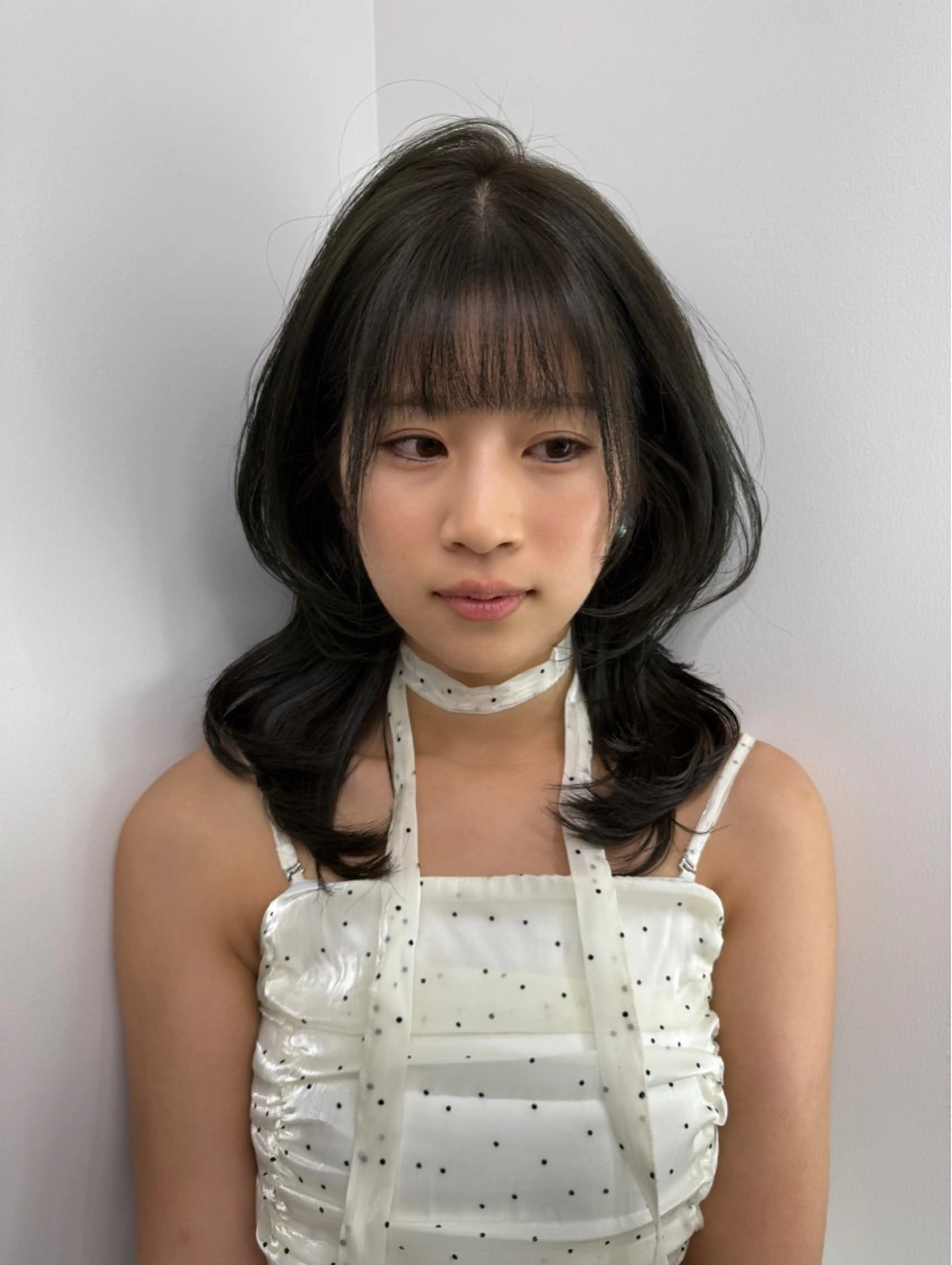 ミディアム カット ヘアカラー 髪質改善カラー/ 表参道/こはるのヘアスタイル