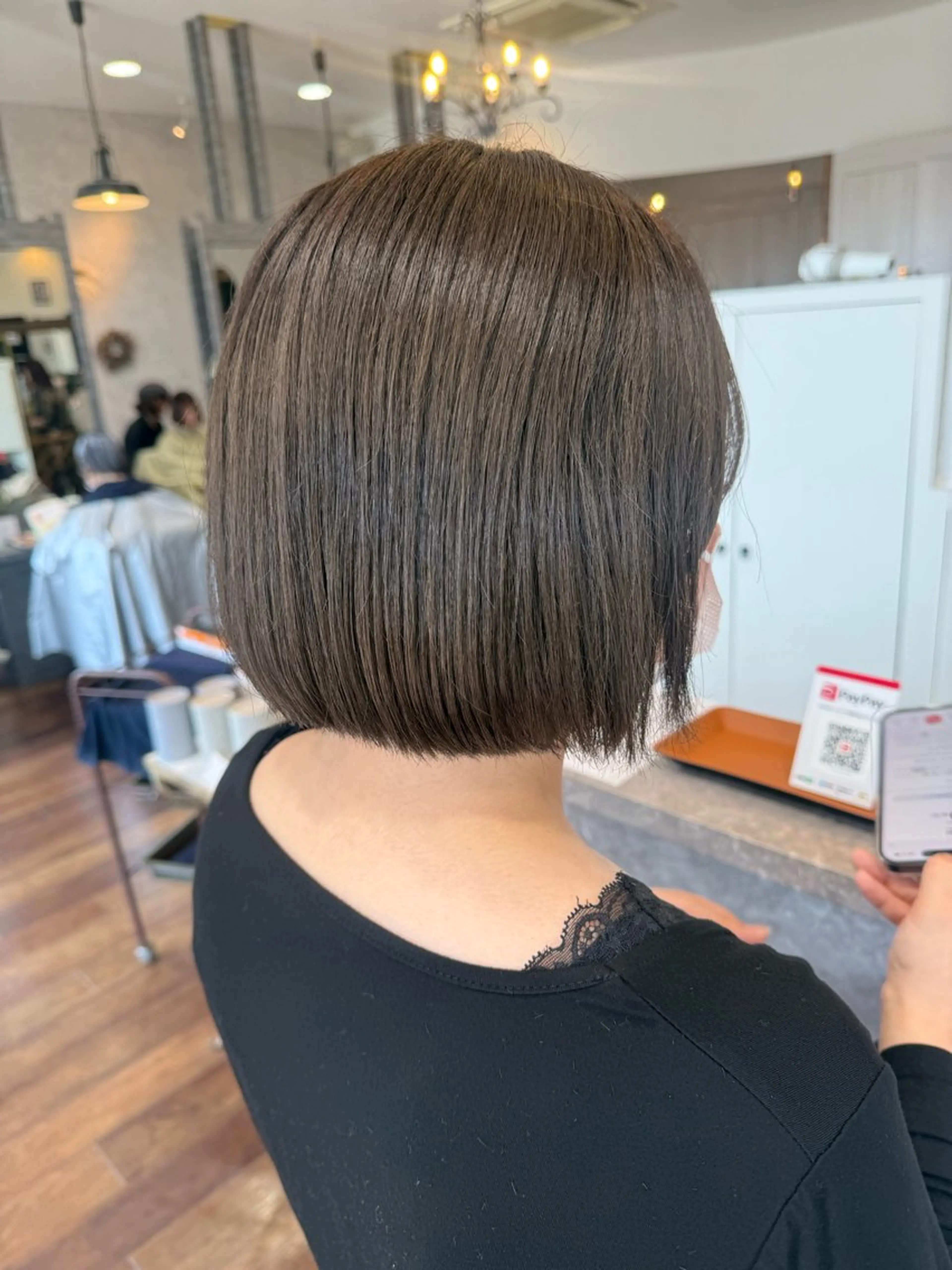 ショート カット レイヤー/コテパーマ 松本　希愛のヘアスタイル
