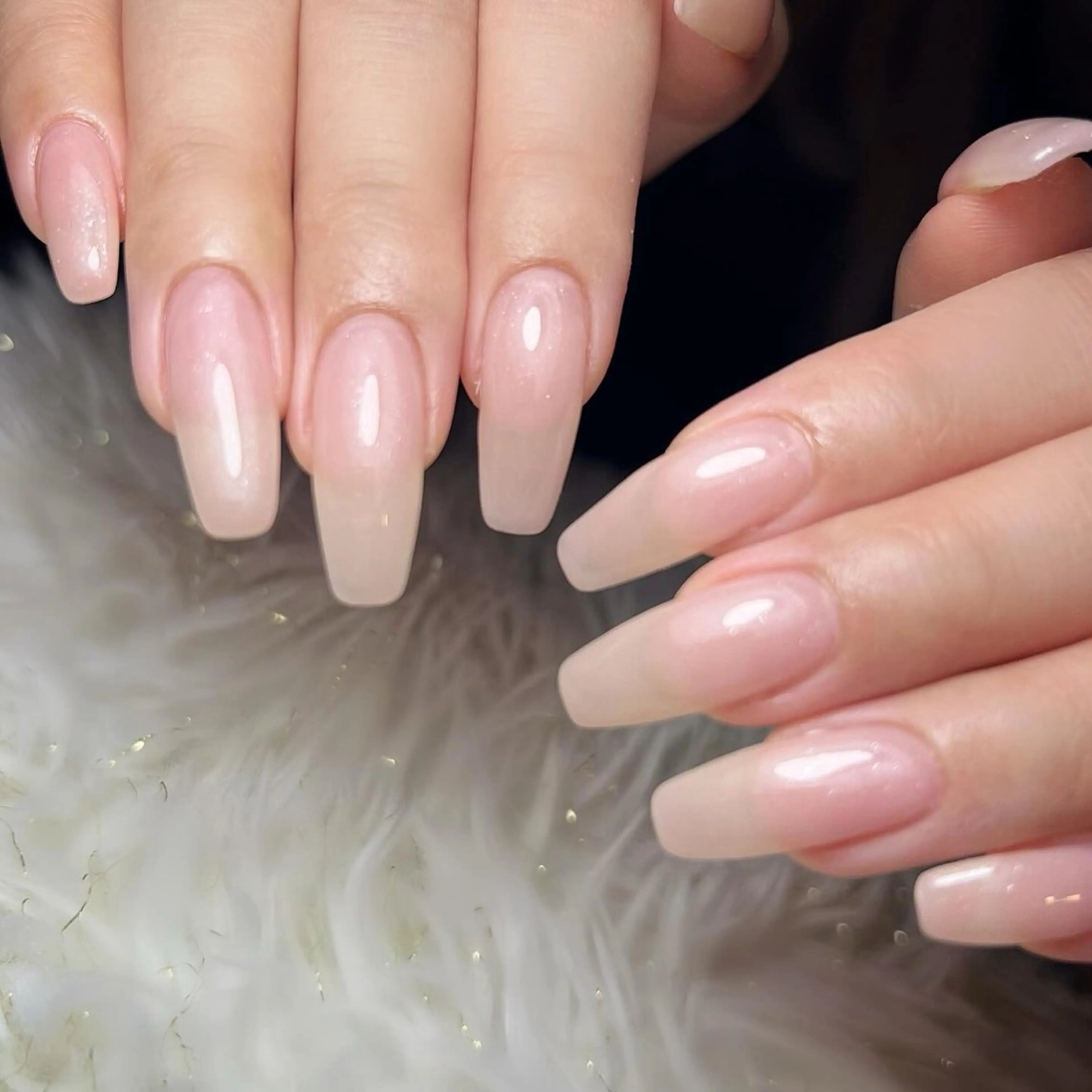 ネイル ガーリー ハート キラキラネイル 韓国ネイル ピンク Bijou8 nailのネイルデザイン