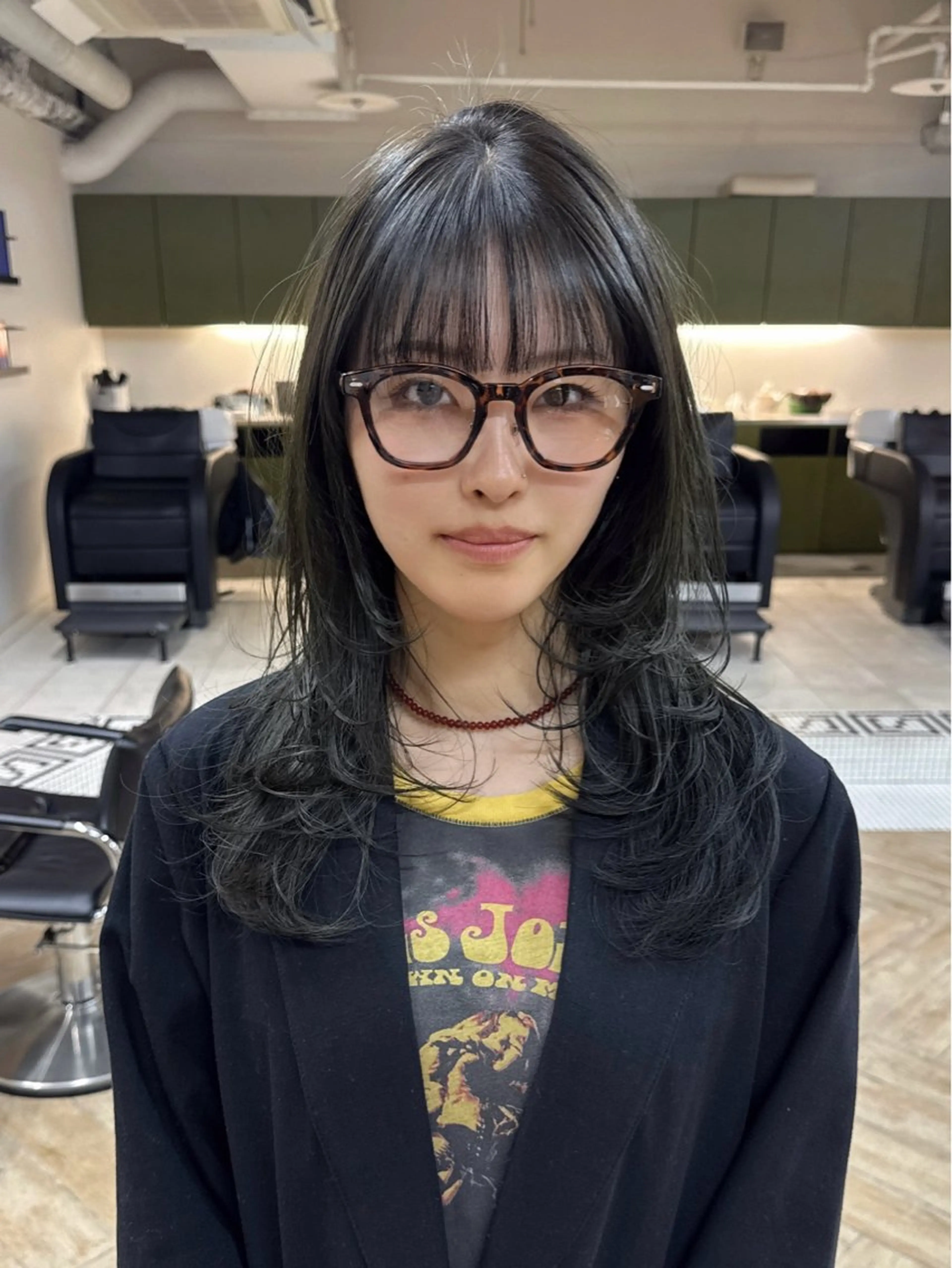 ロング カット ヘアカラー トリートメント ダブルカラーベージュ 新潟/万代/髙橋魁真のヘアスタイル