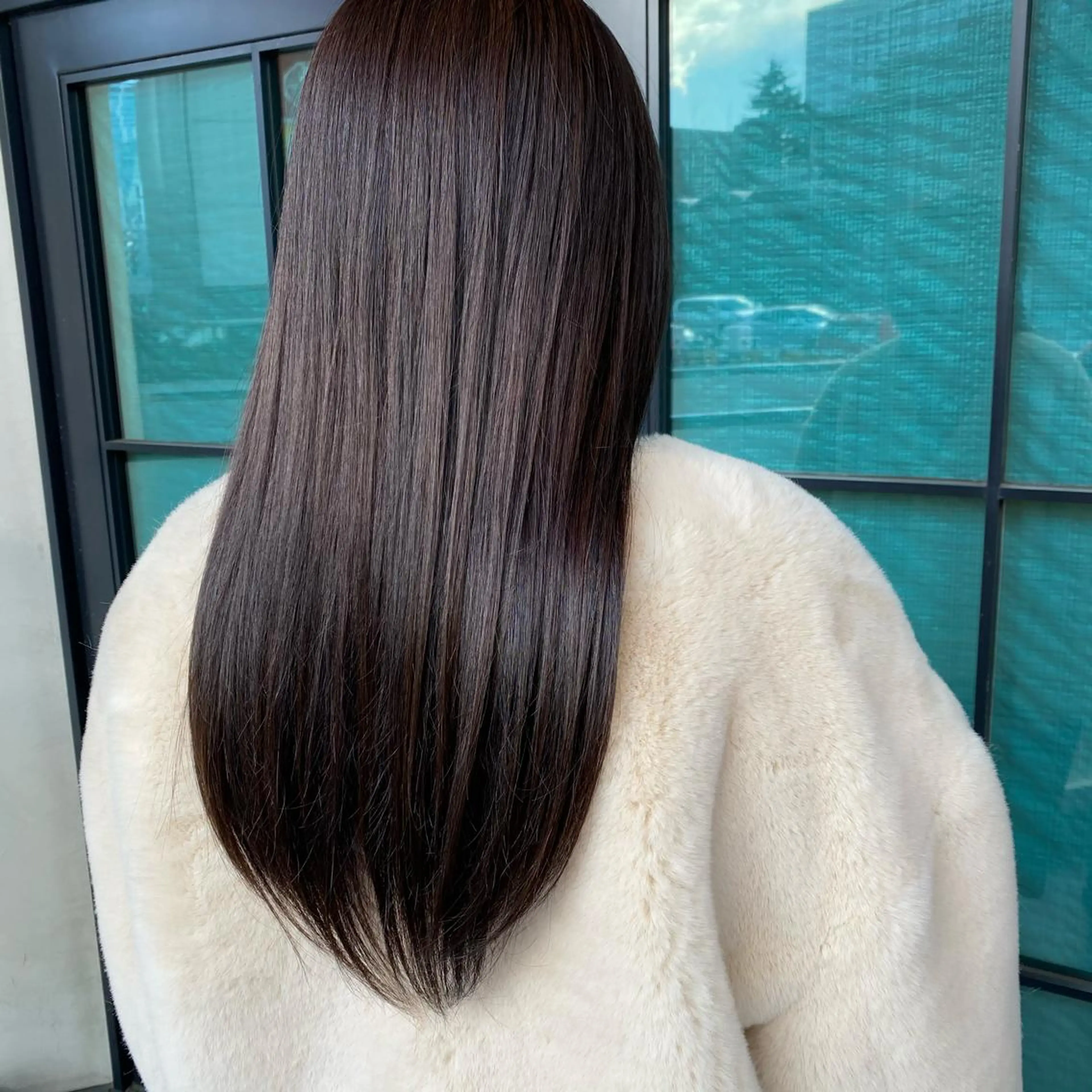 ロング カラー グレージュ パープルカラー パープルグレージュ インナーカラー/レイ ヤーカット♡/マキシのヘアスタイル