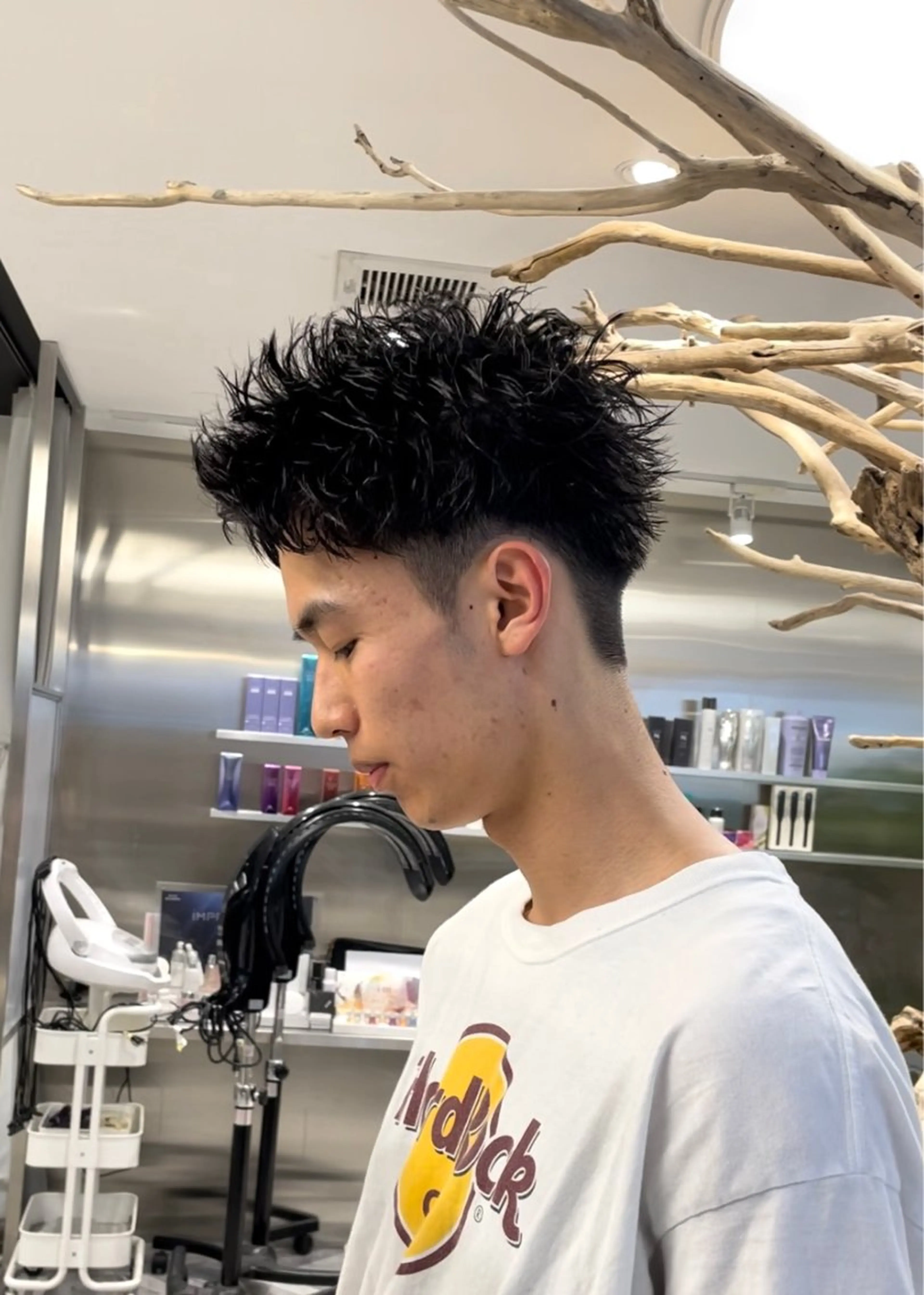 ショート パーマ メンズ カット パーマ 【圧倒的センス】 まる/メンズカラーのヘアスタイル