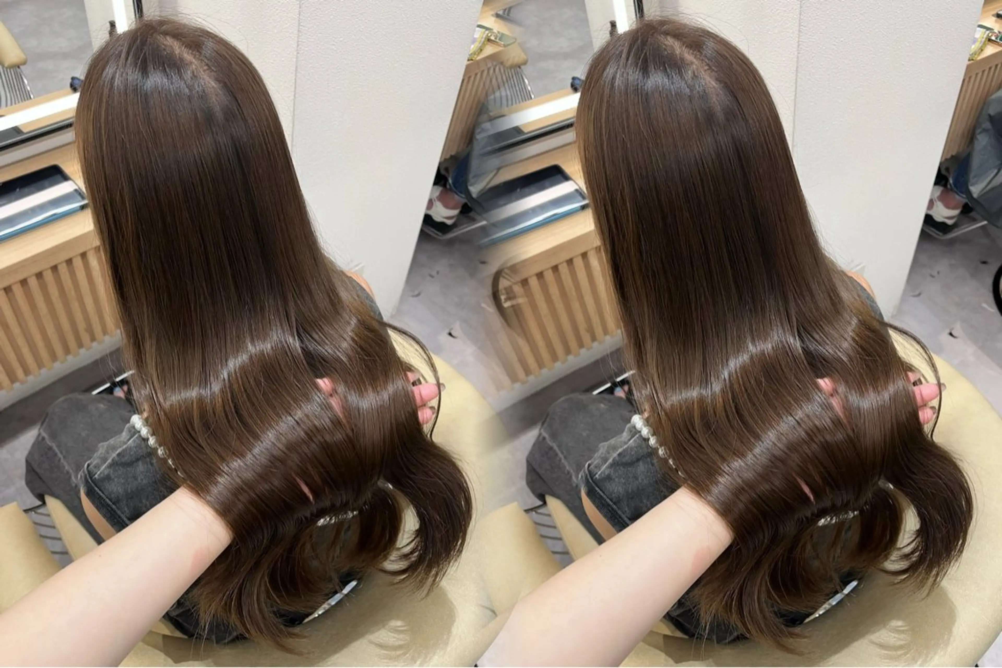 【透明感たっぷり🩵】ワンカラー＋さら艶トリートメントの写真