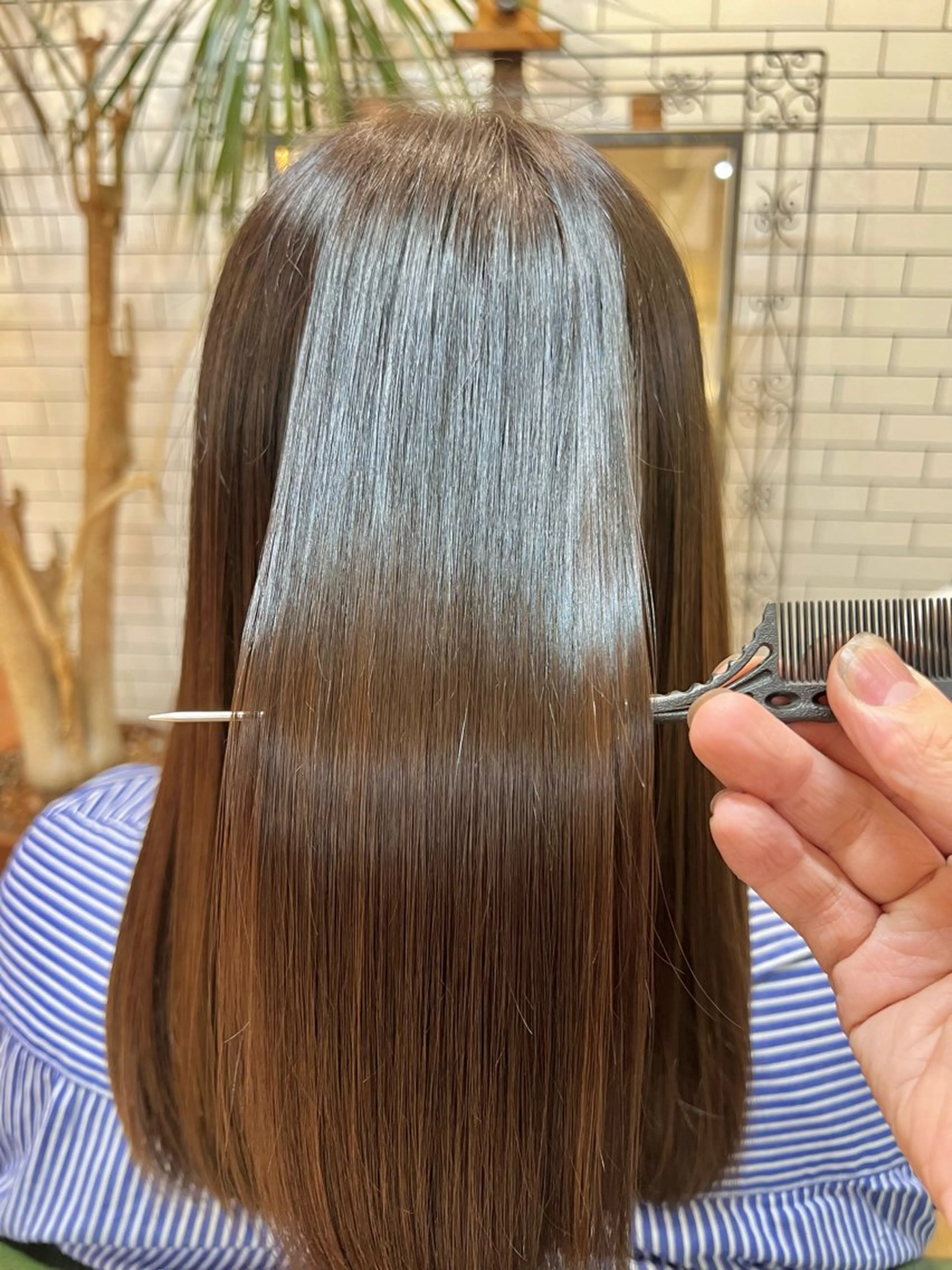 ミディアム カラー カット ヘアカラー トリートメント 石井 佑樹のヘアスタイル