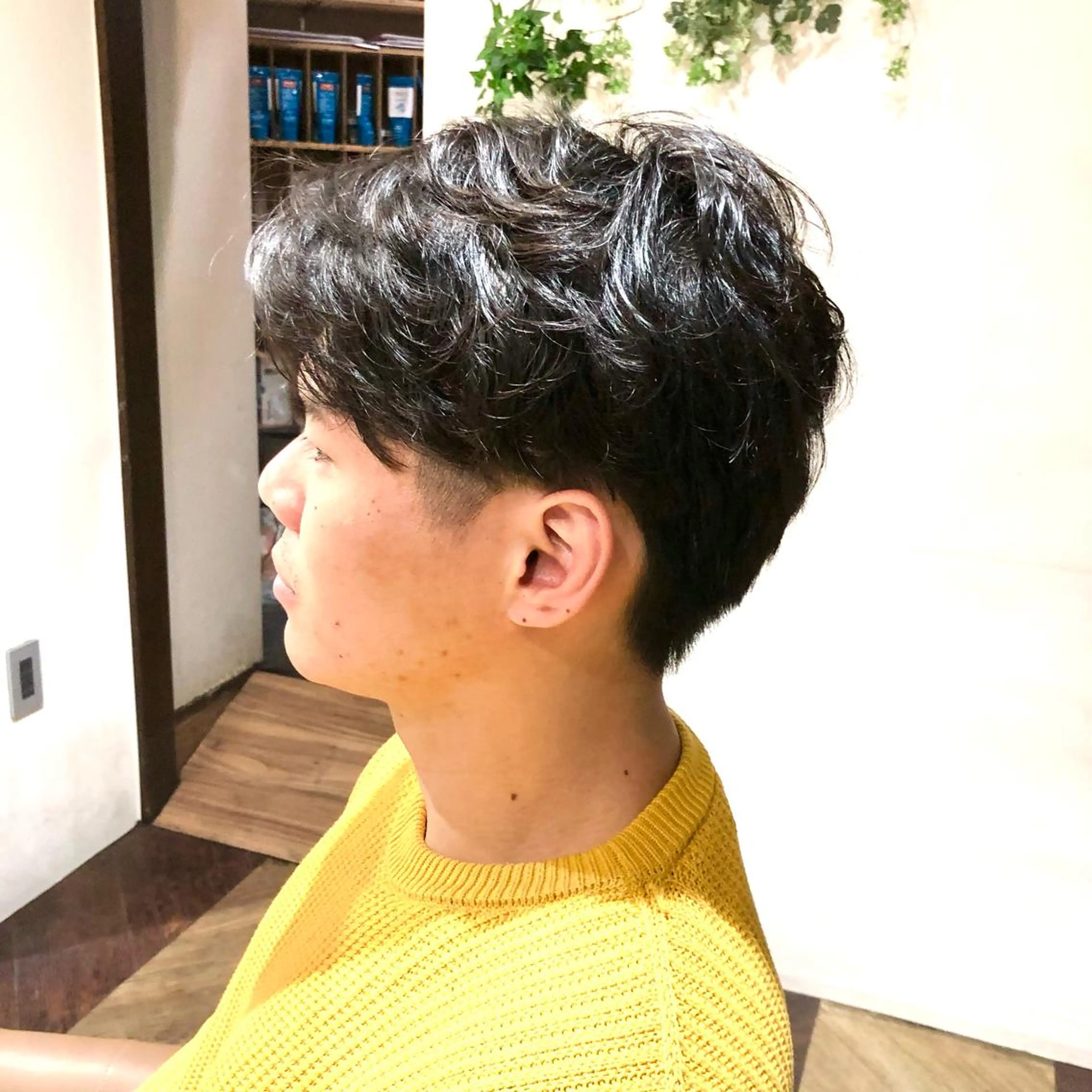 ショート パーマ メンズ ビジネス メンズパーマ 中村 玲美のヘアスタイル