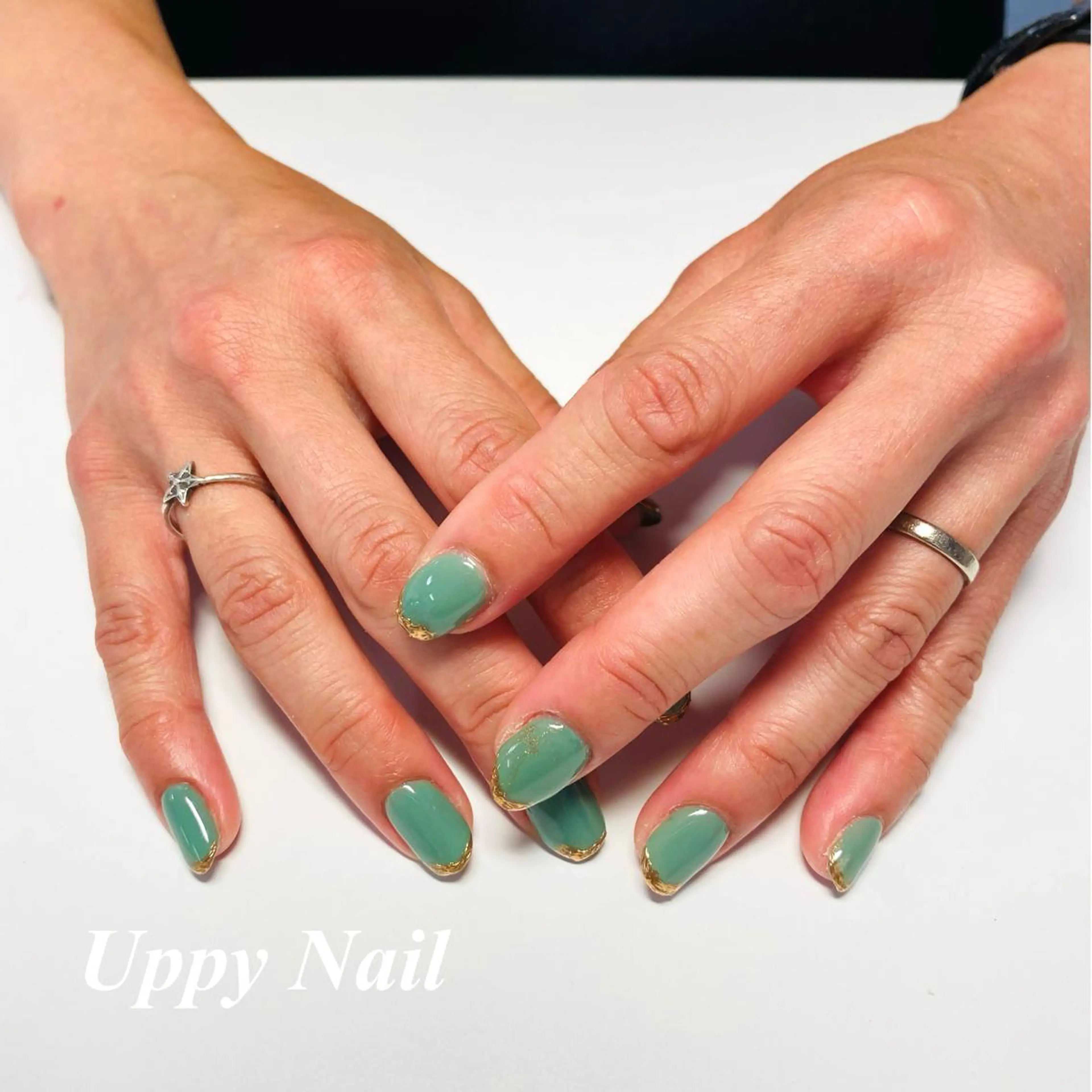 ネイル ミラーネイル ワンカラーネイル Uppy Nail ukyoのネイルデザイン