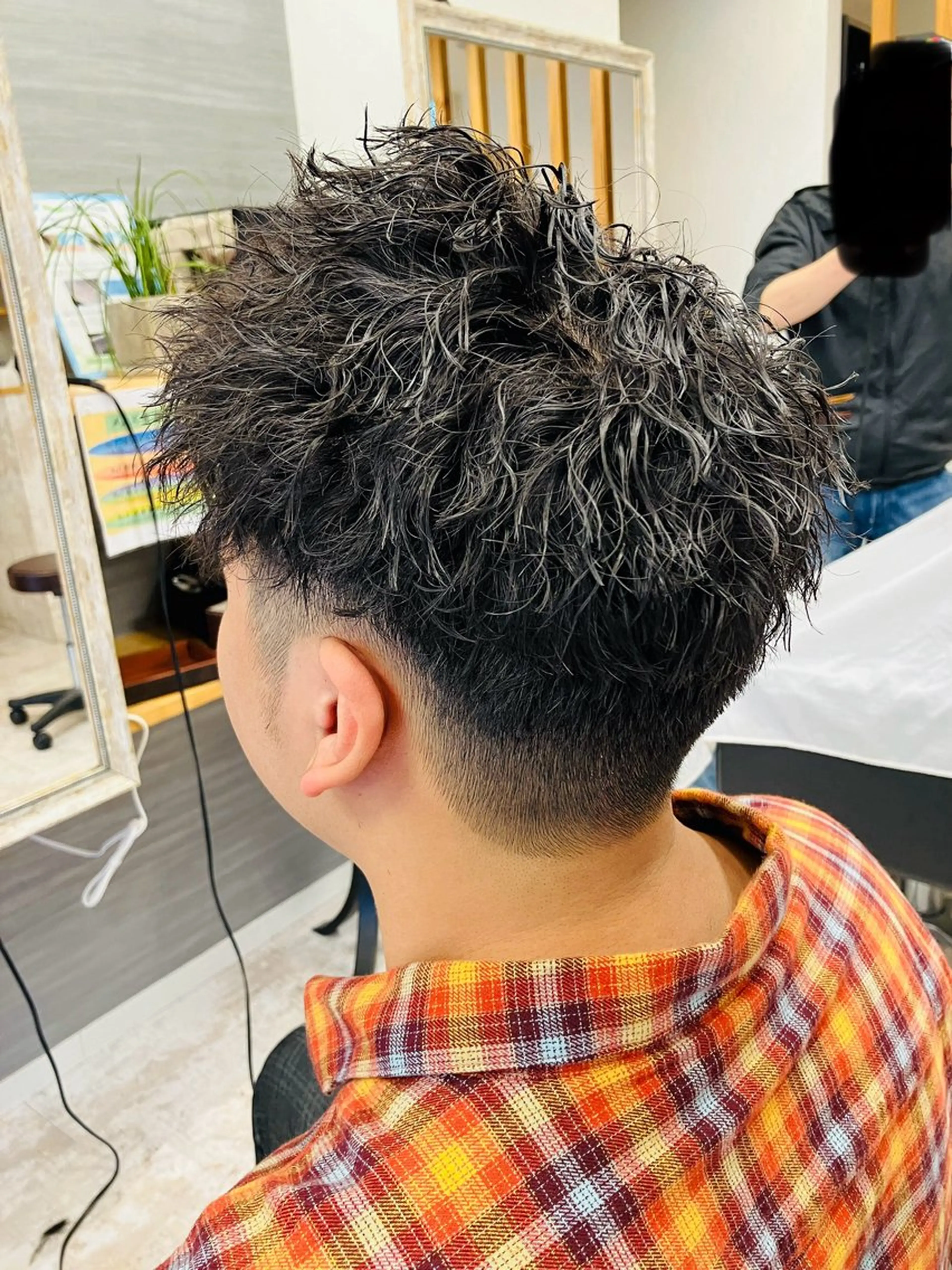 パーマ メンズ カット パーマ メンズ特化/パーマ/ フェードWATARUのヘアスタイル