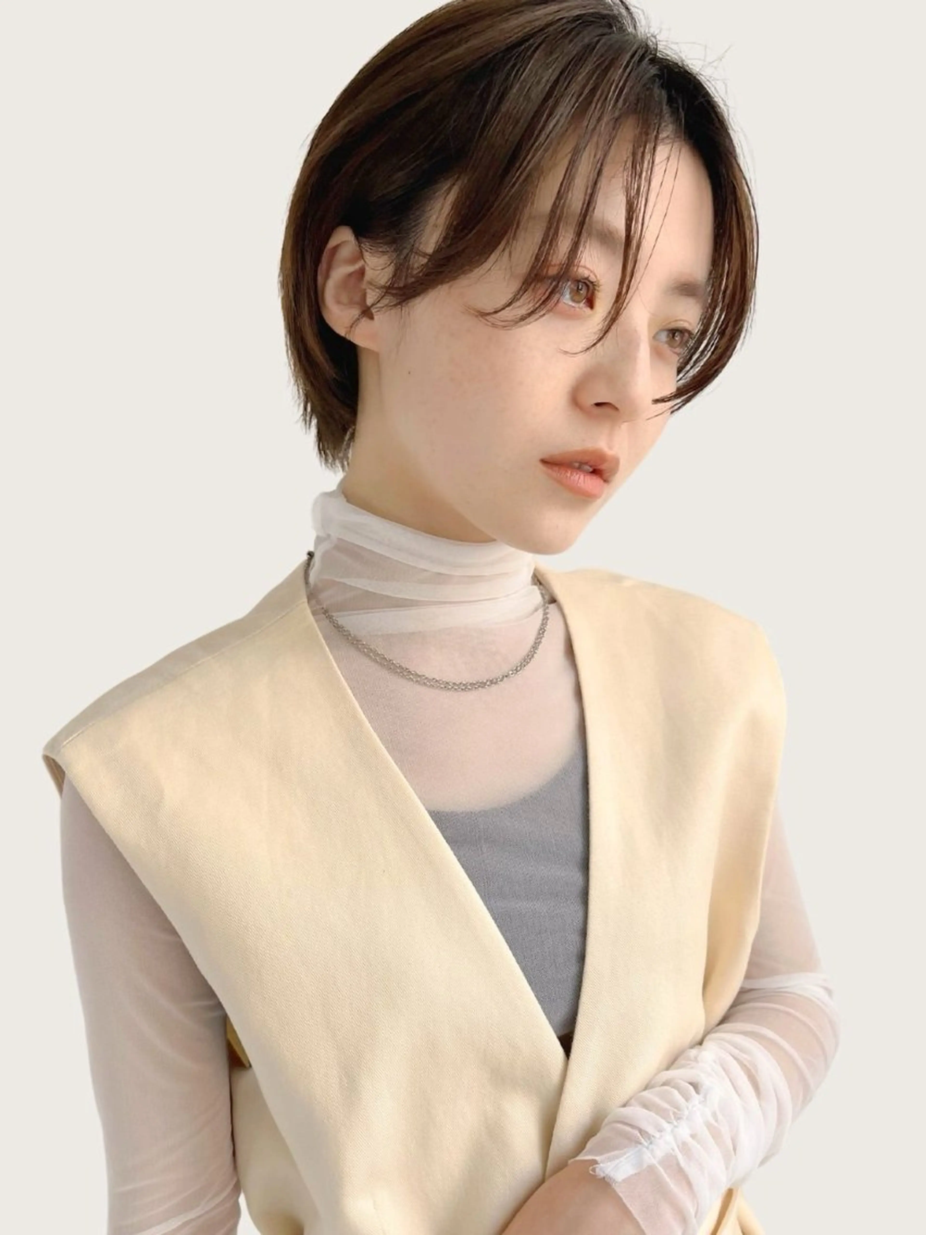 ショート ボブ/ぱつっとボブ/ 谷口 海星のヘアスタイル