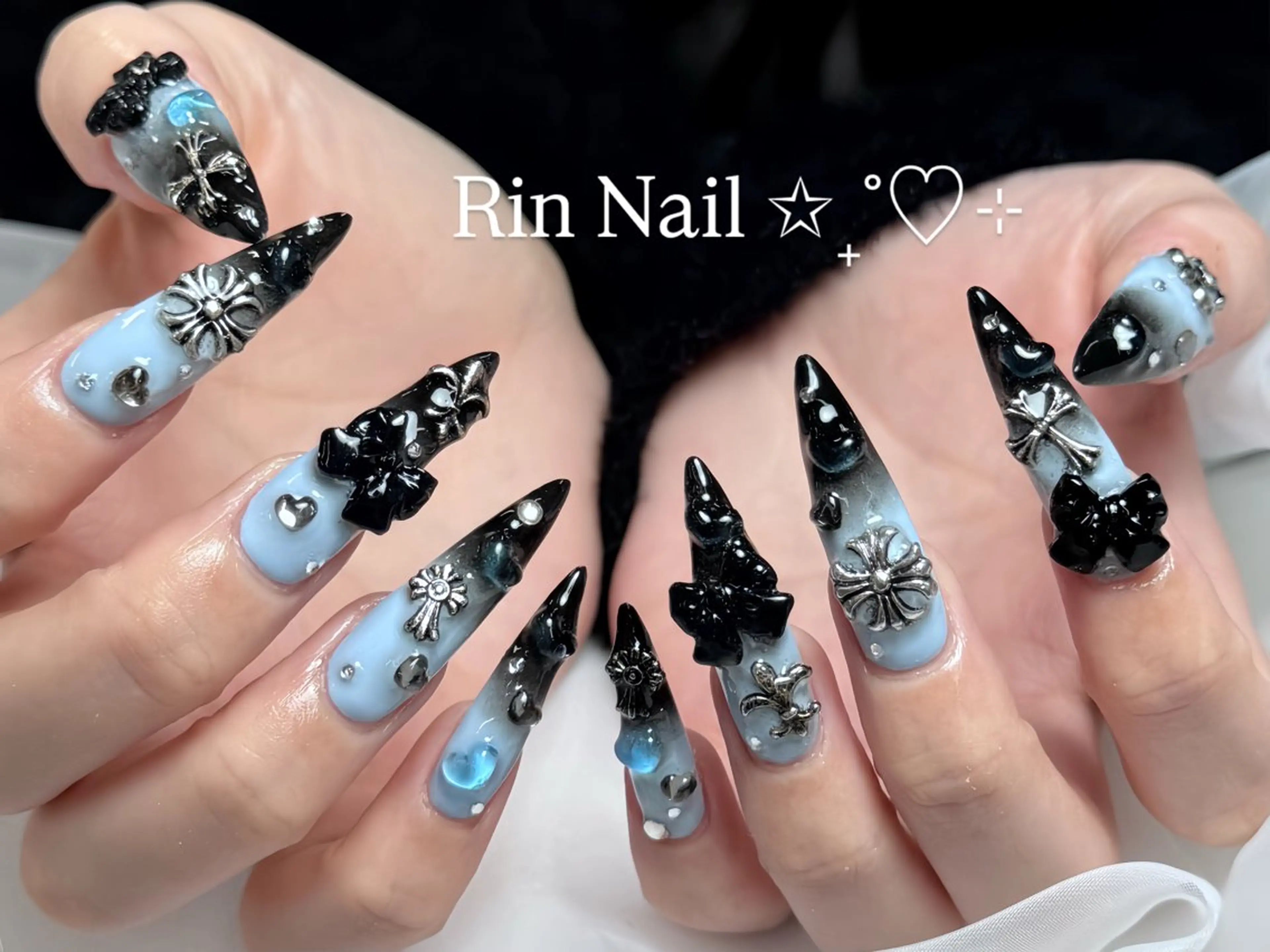 ネイル ボルドー フレンチネイル グラデーション キラキラネイル 韓国ネイル ハンドネイル Rin Nail Shinokuboのネイルデザイン