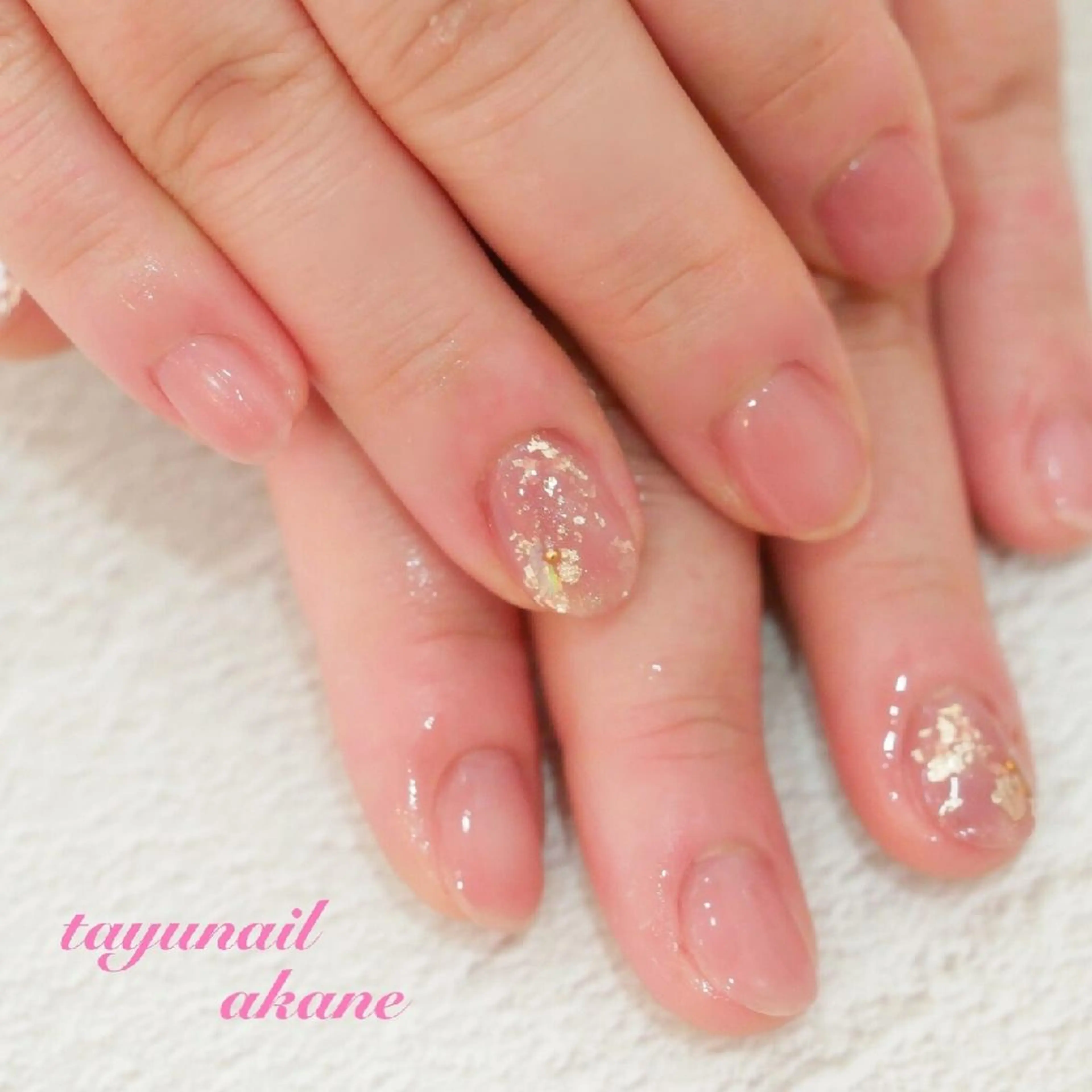 ネイル アートネイル ブルー ジェルネイル 氷ネイル・うるうるネイル キラキラネイル ネイルサロン 【たゆnail】のネイルデザイン