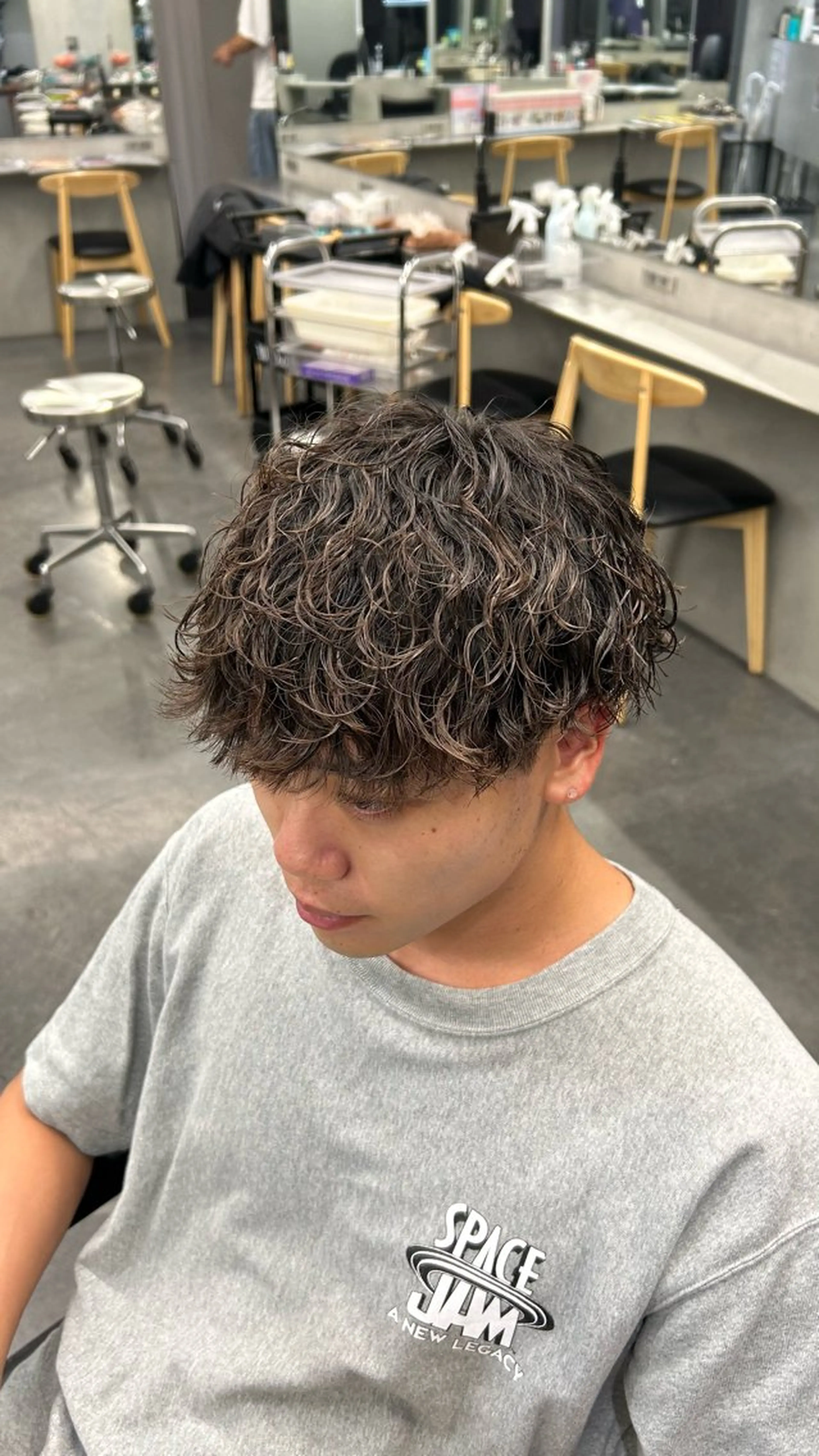 パーマ メンズ 藤平海音/fifth PARKのヘアスタイル