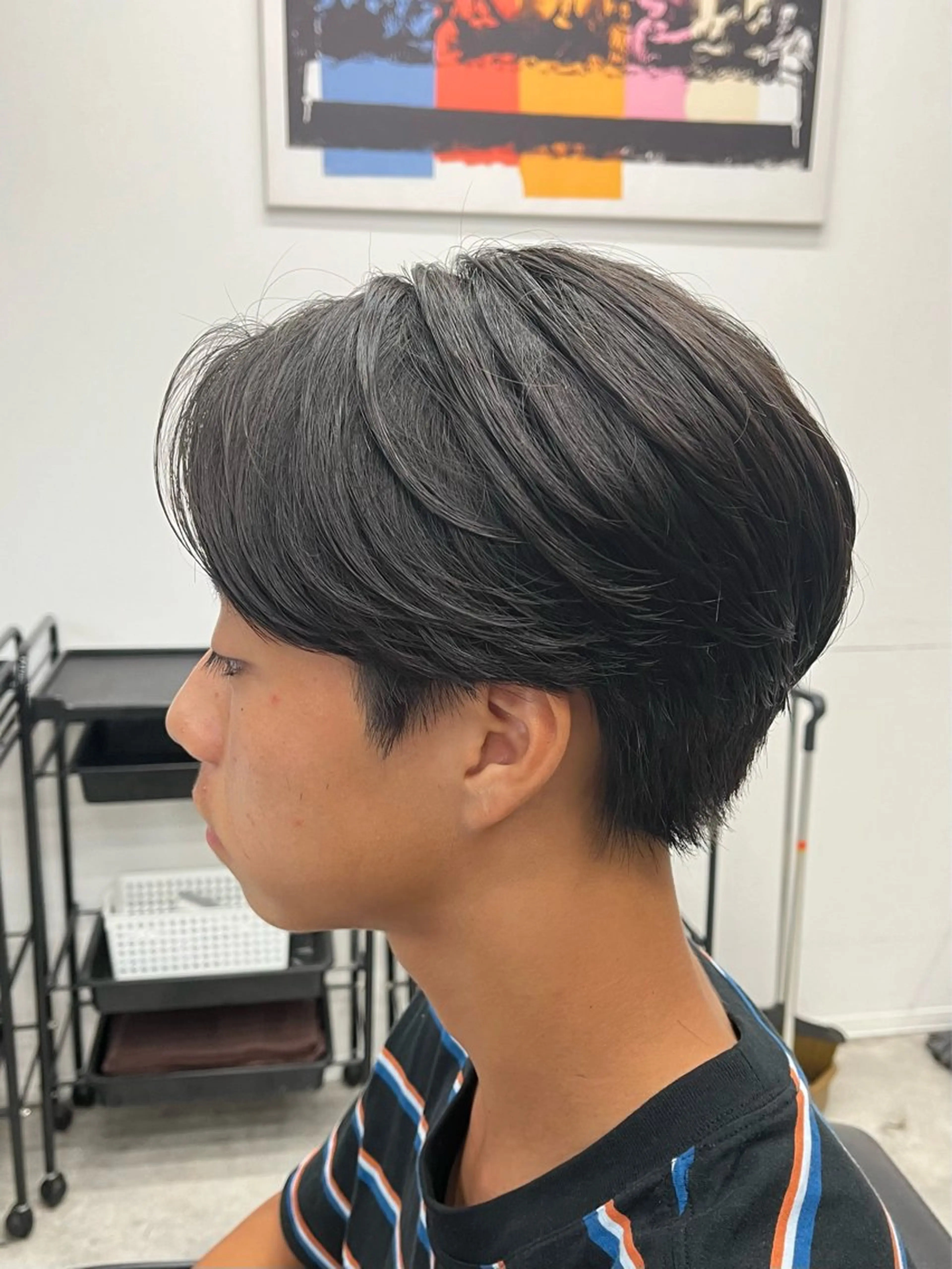 ショート パーマ メンズ メンズ韓国風 メンズパーマ 韓国風ヘア ニュアンスパーマ カット パーマ 新潟メンズパーマ 新潟駅/小田拓実のヘアスタイル