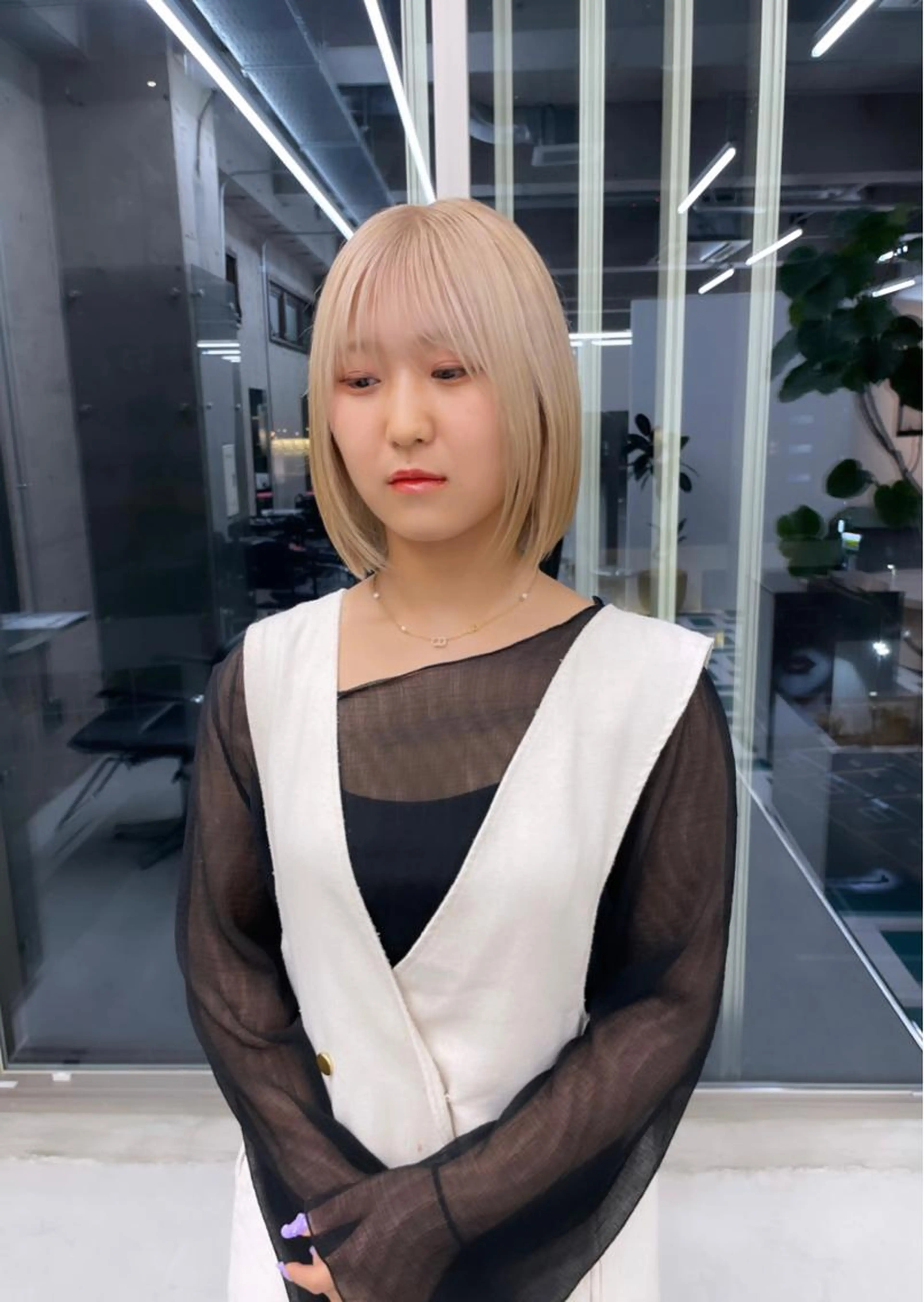 👱🏻‍♀️カット+ブリーチオンカラー+トリートメント👱🏻‍♀️の写真