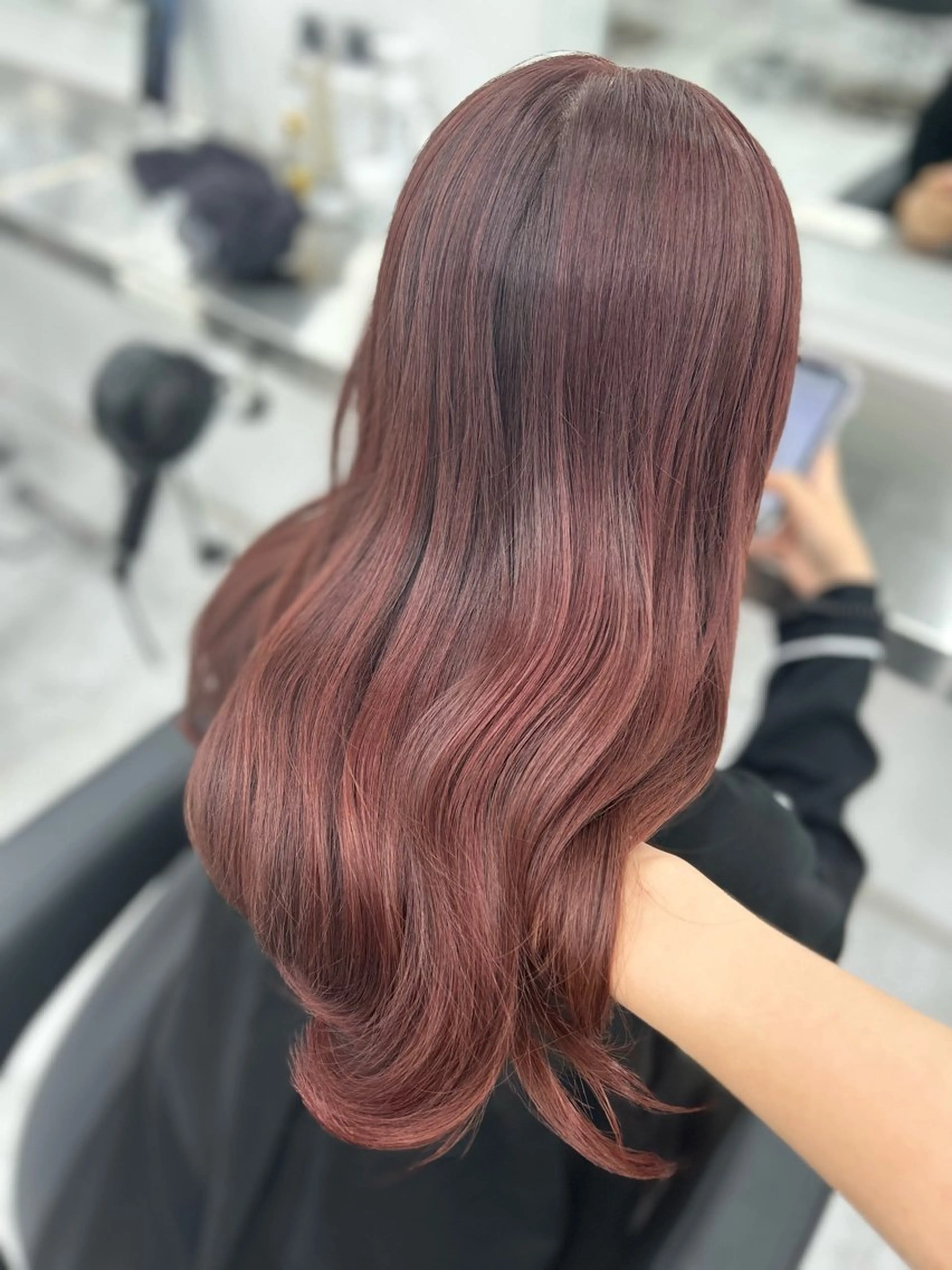 ロング ヘアカラー ヘッドスパ ヘアセット 🥀艶髪/似合わせ 暖色/まな🥀のヘアスタイル