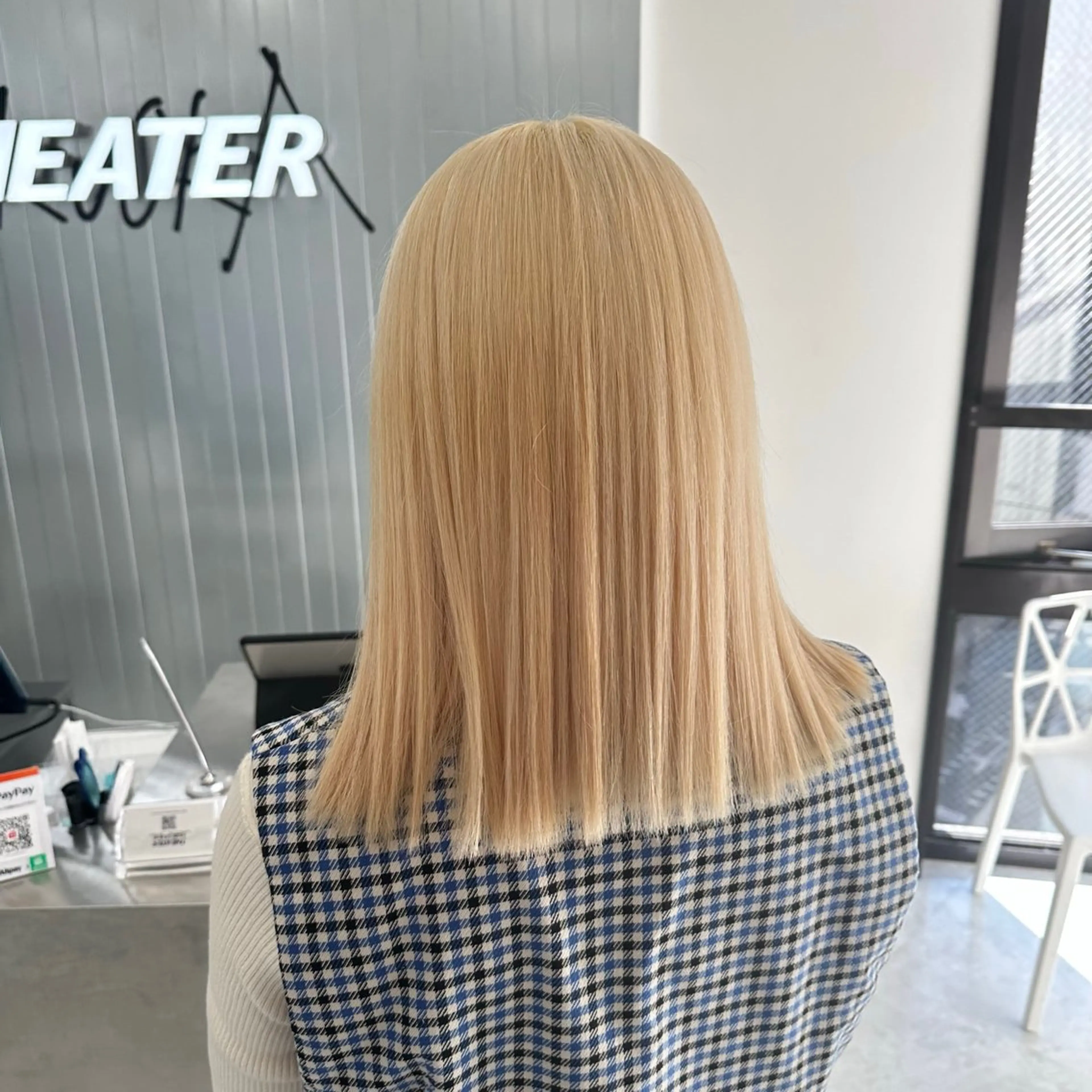 ミディアム カラー ヘアカラー トリートメント ヘッドスパ ヘアセット レイヤーダブルカラー KYONのヘアスタイル