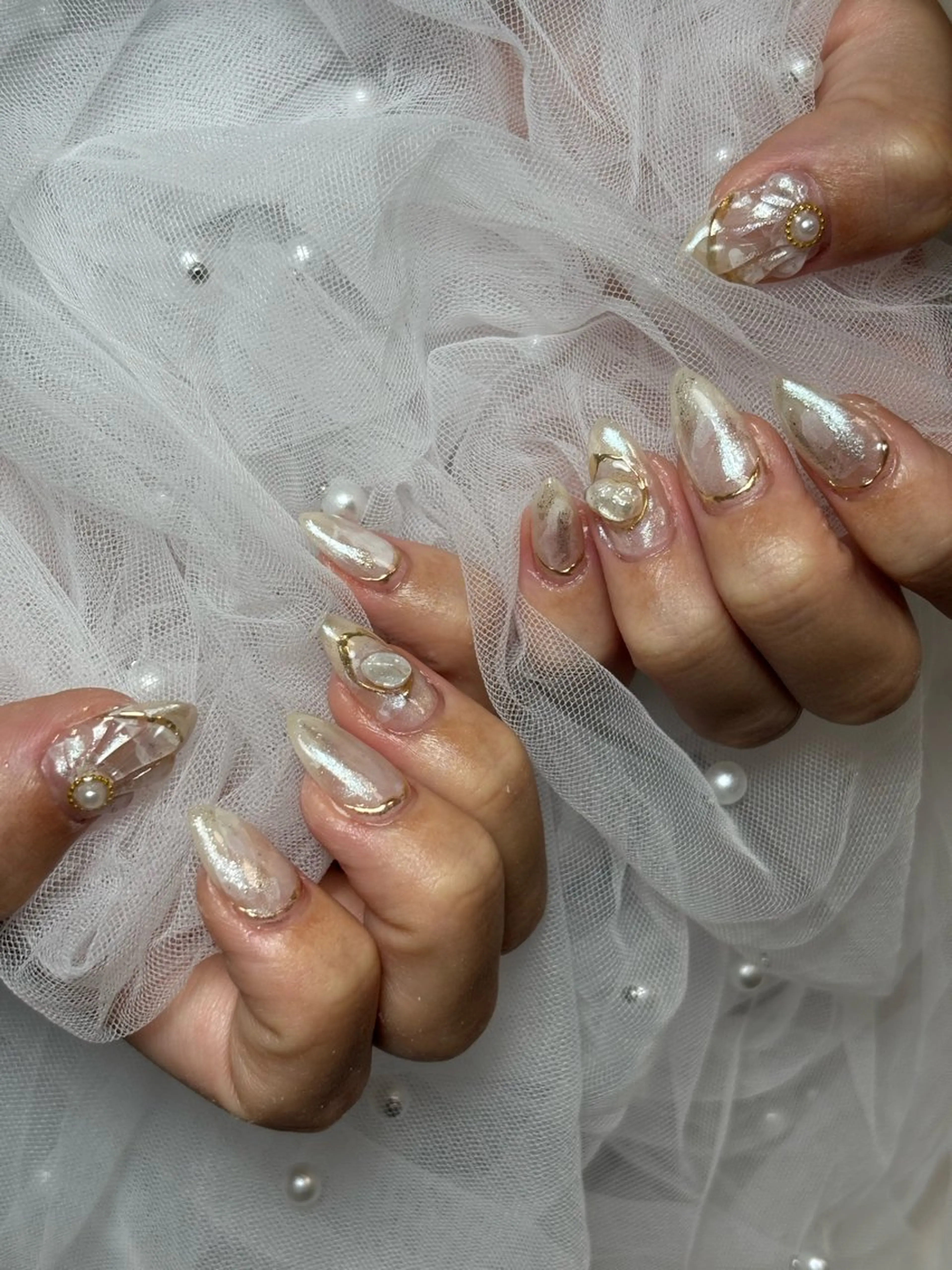 ネイル 三本 綾奈のネイルデザイン