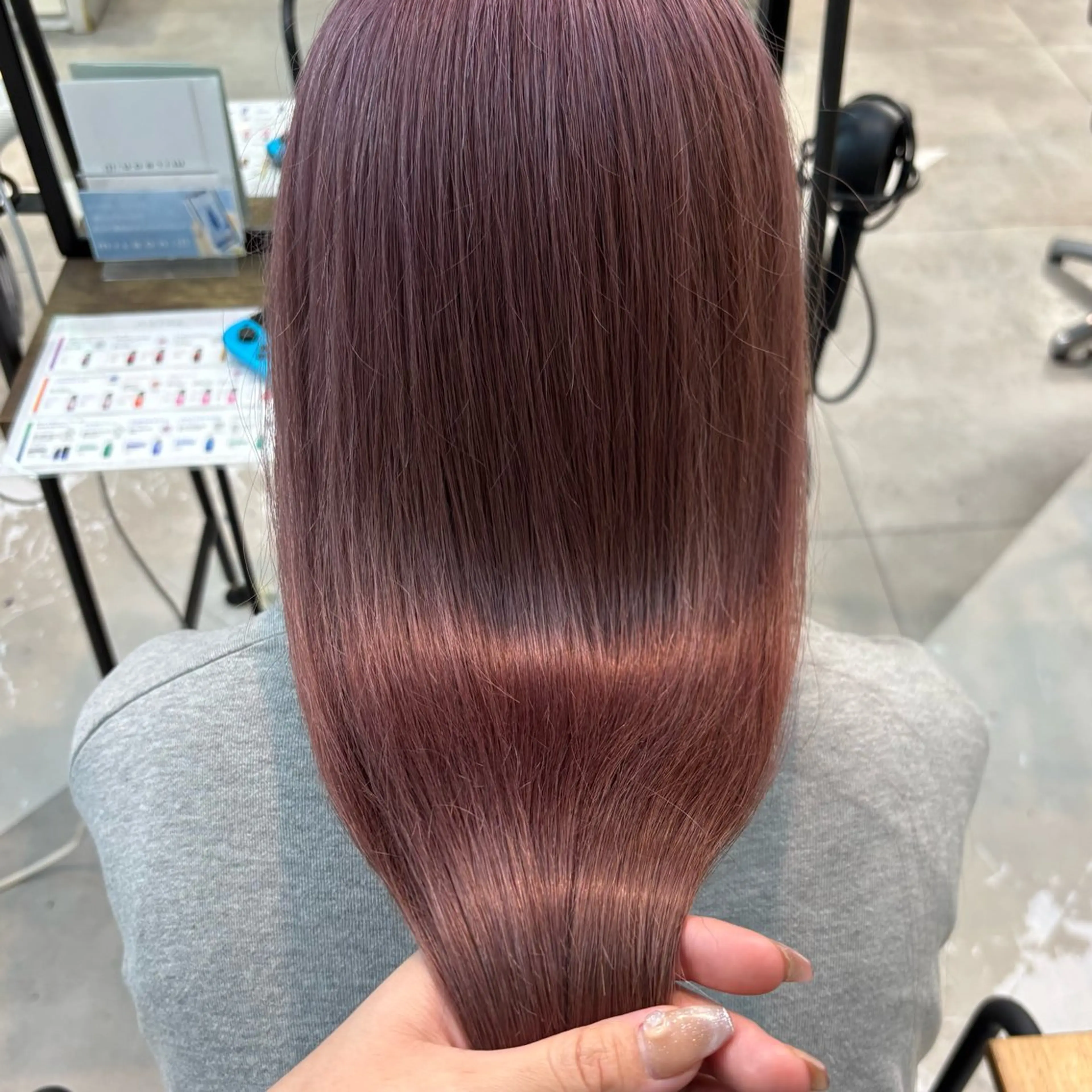 ロング カラー ヘアカラー メンズパーマ/ メッシュ📍ﾕﾘのヘアスタイル