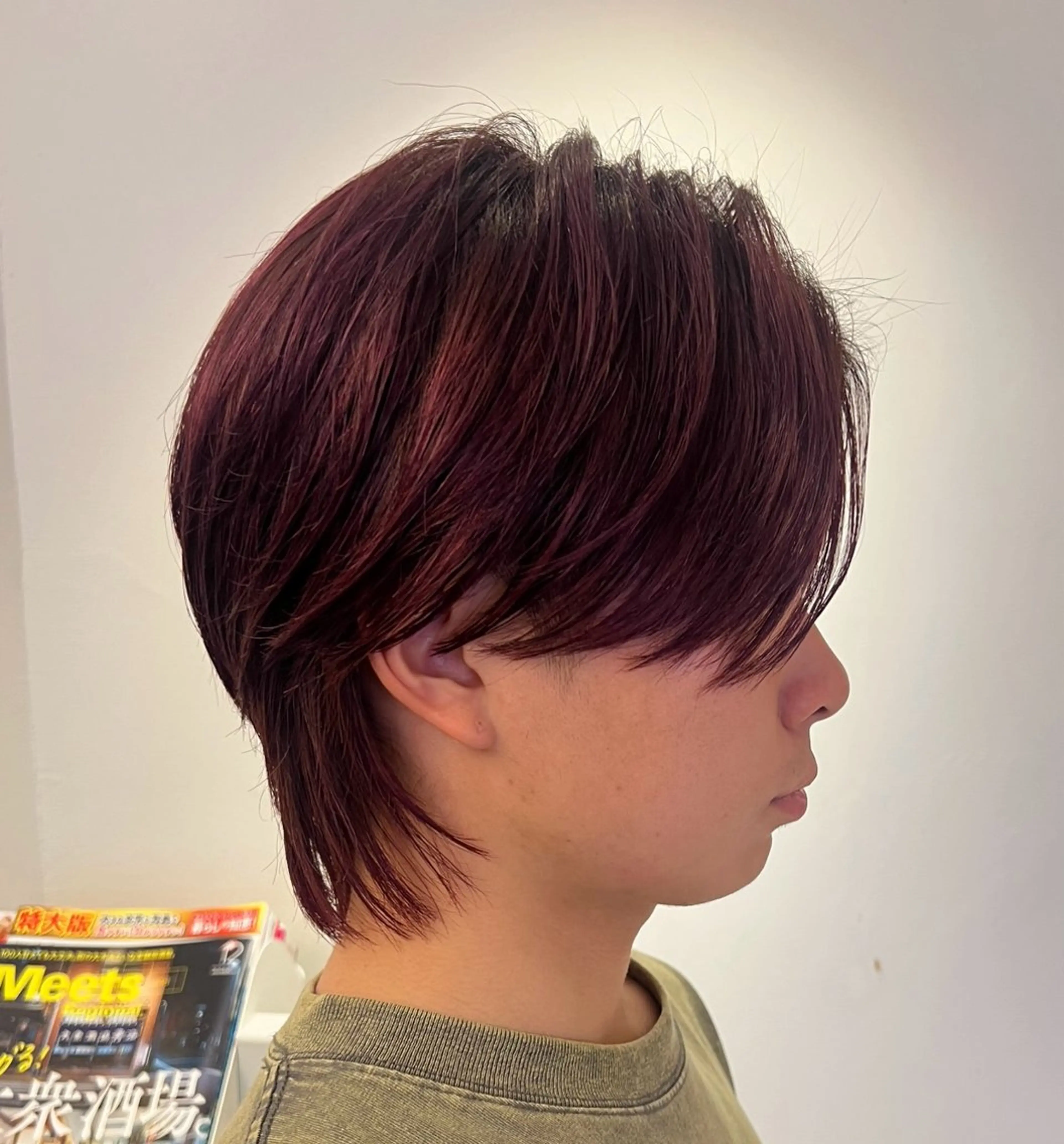 ミディアム メンズ カット ヘアカラー メンズパーマ 特化/京橋/栗野のヘアスタイル