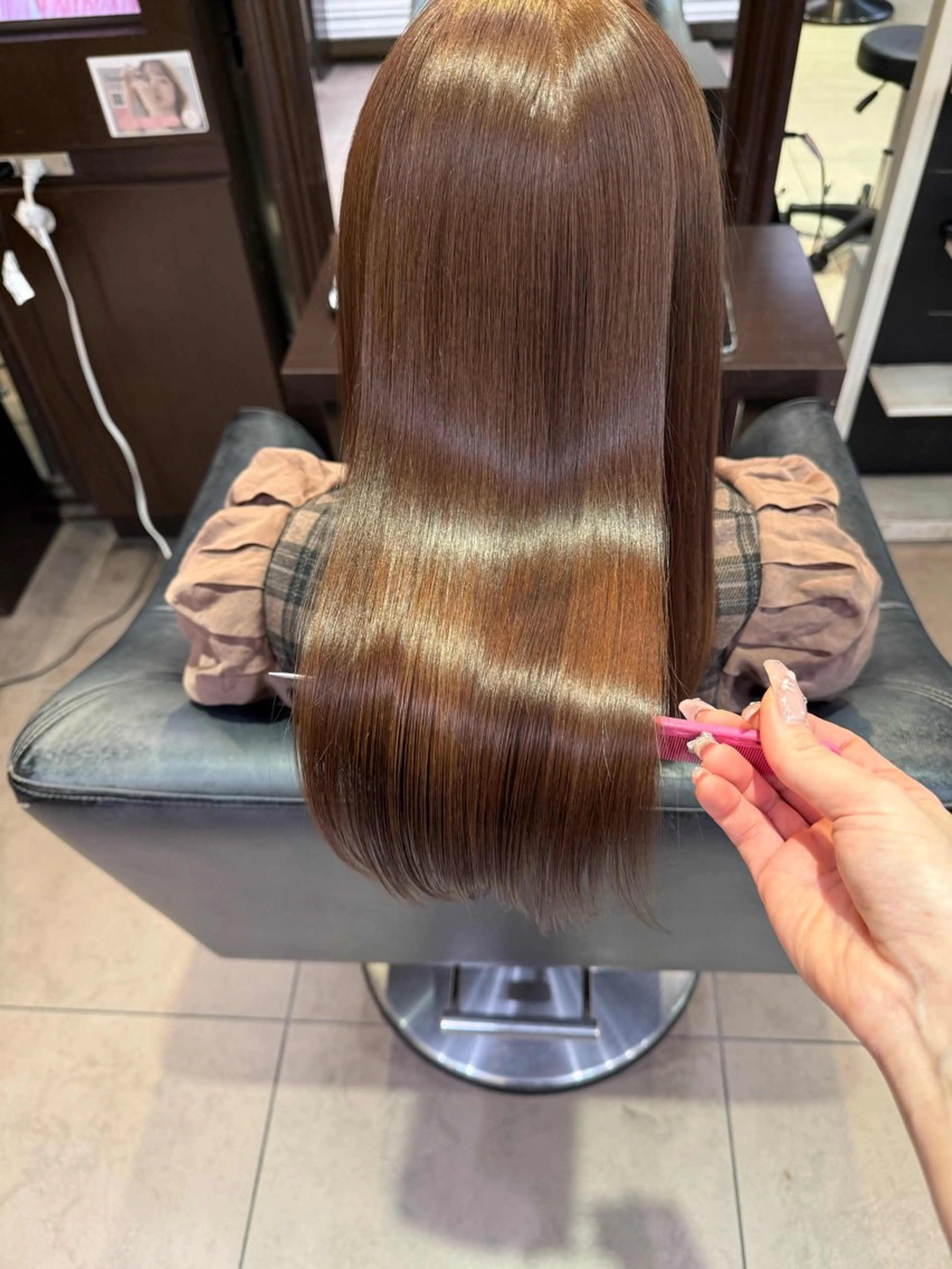 セミロング トリートメント 【髪質改善💎韓国風 レイヤー🌷】山川のヘアスタイル