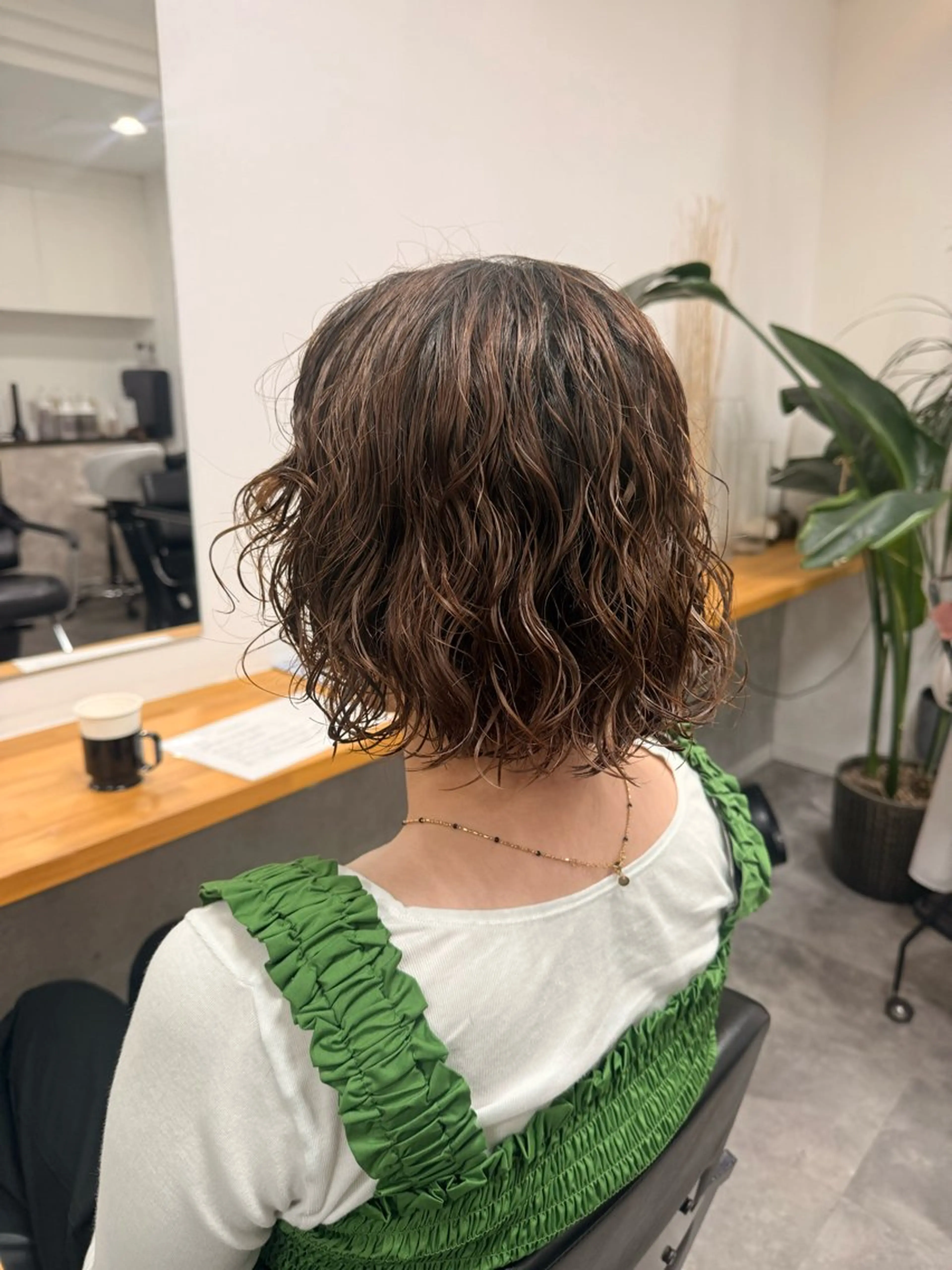 ミディアム パーマ ミディアムパーマ ボブ hoNua. ＊Ruri＊のヘアスタイル