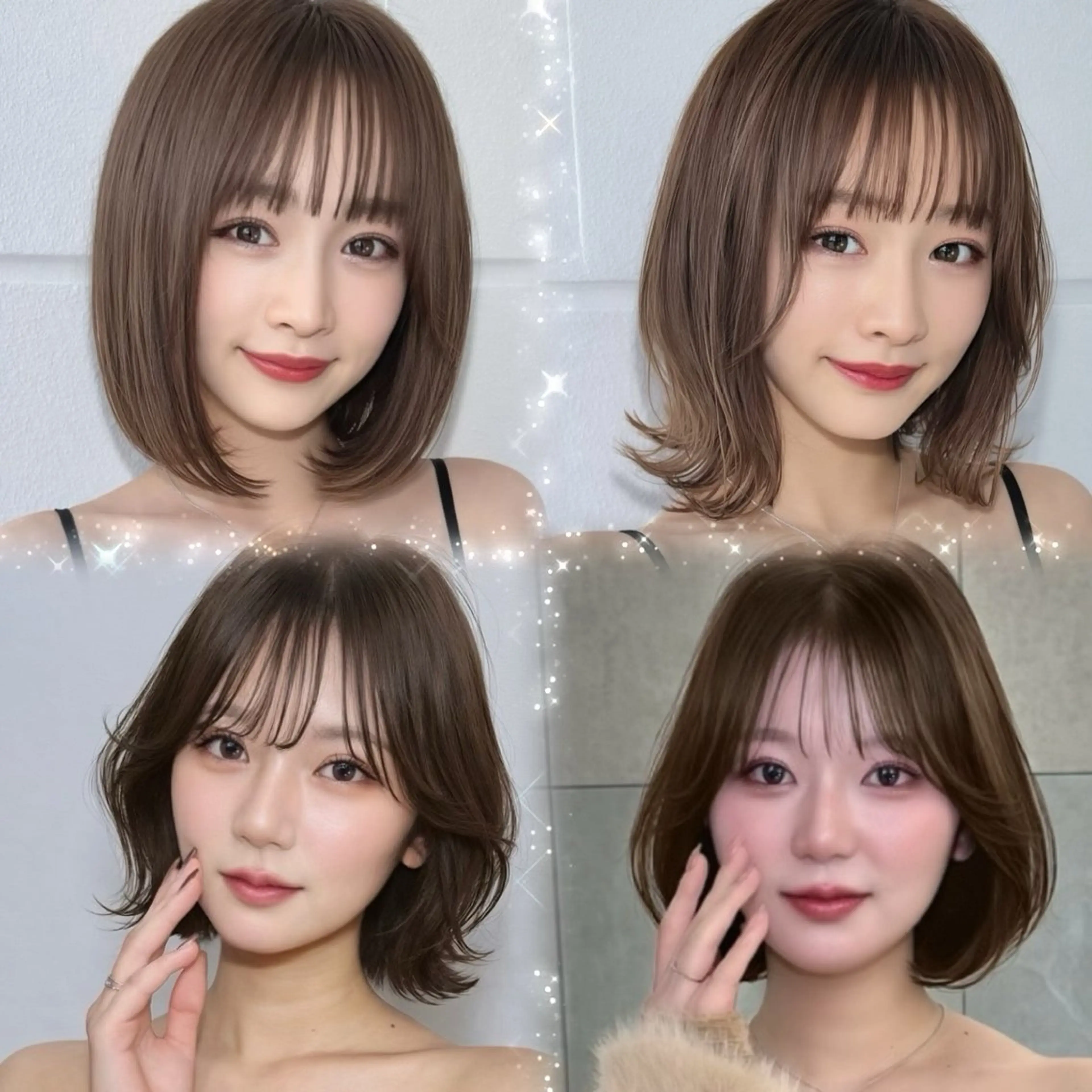 ミディアム ゆあ/ 暖色カラーのヘアスタイル