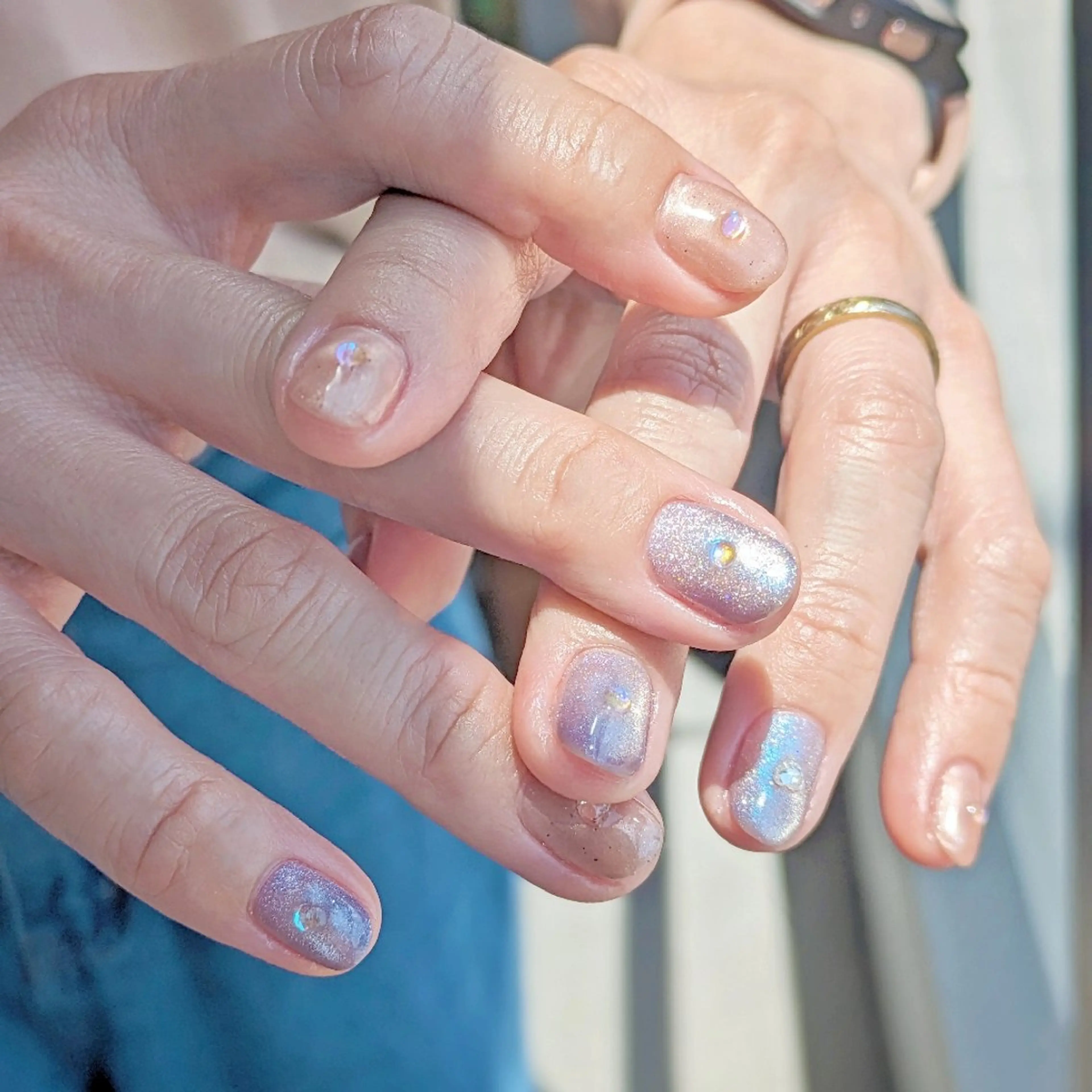 ネイル キラキラネイル マグネットネイル jolie  ISIHARAのネイルデザイン