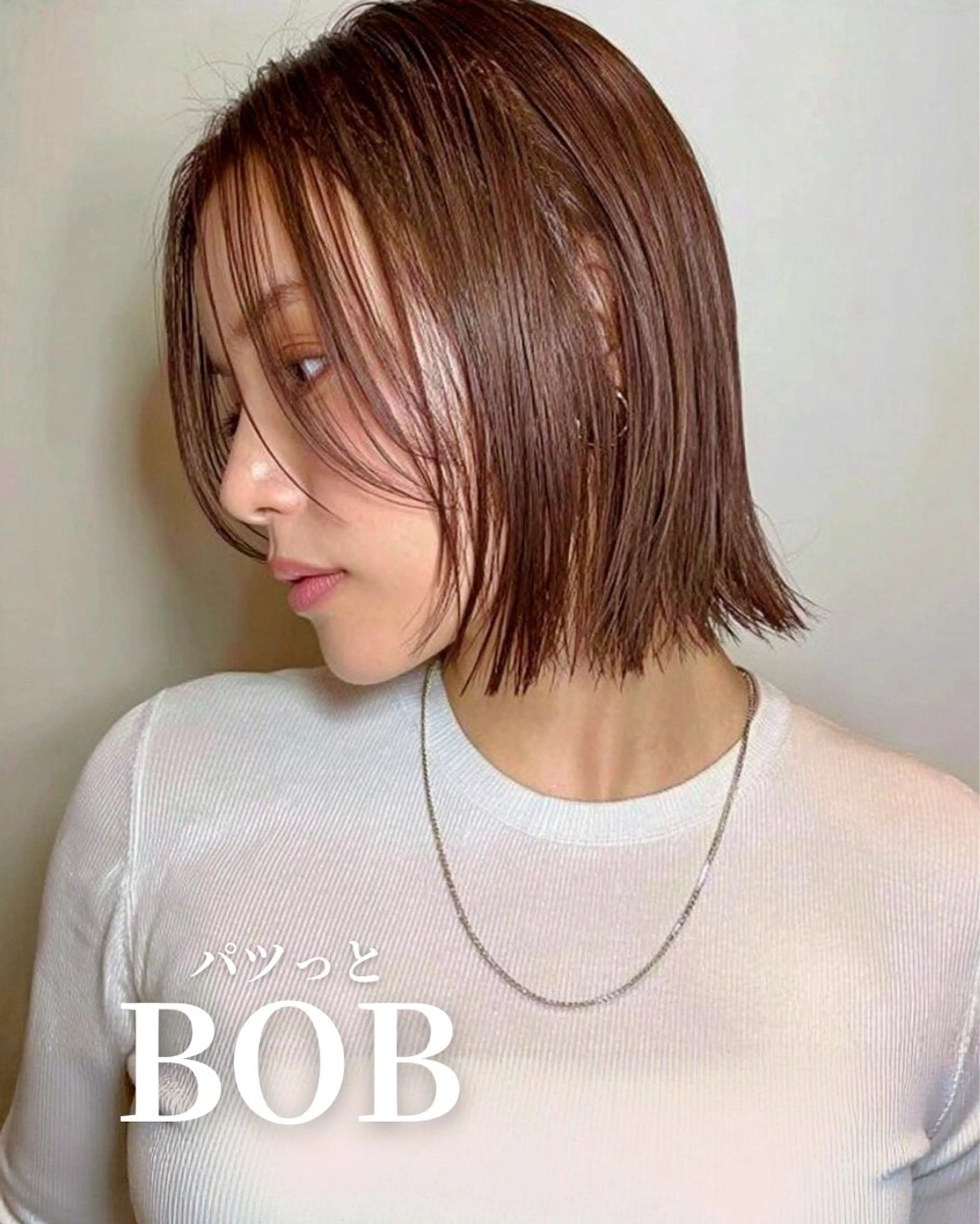 ミディアム カラー カット ヘアカラー 👑ショート/ボブ /銀座/ニシオカ👑のヘアスタイル