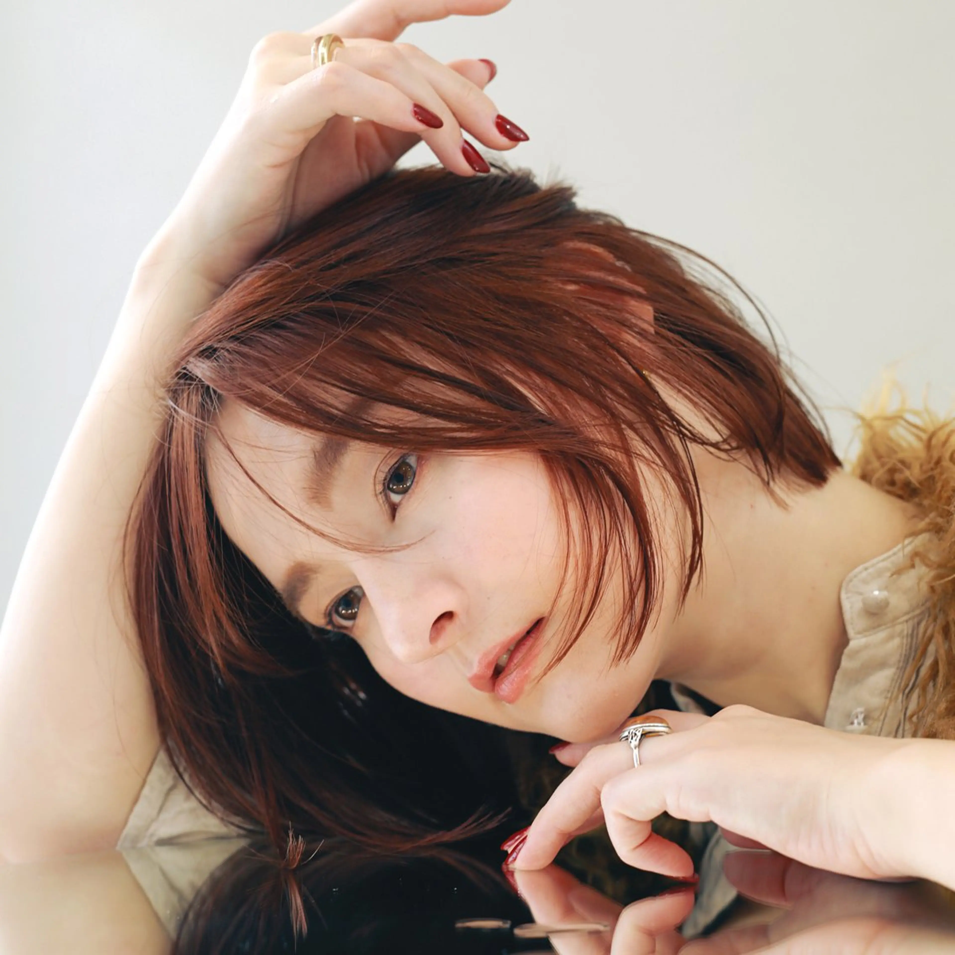ショート カラー ボブ カット/カラー 緩のヘアスタイル