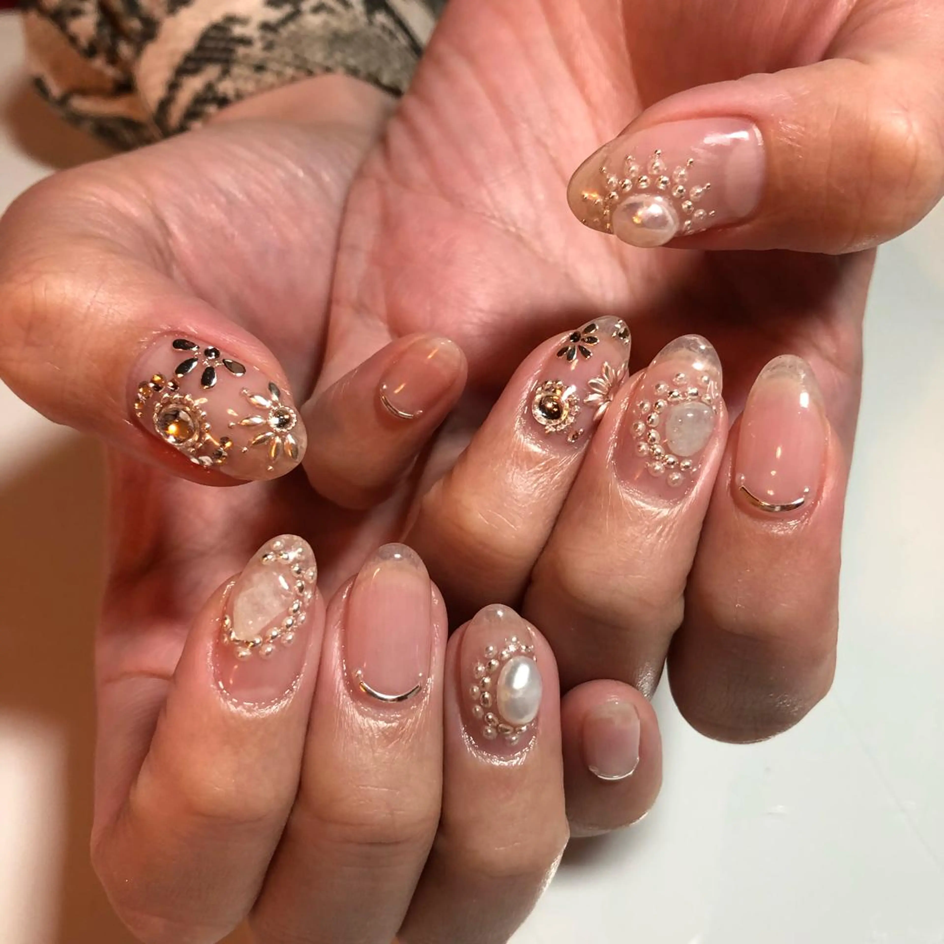 ネイル クリアネイル 米田 律子のネイルデザイン