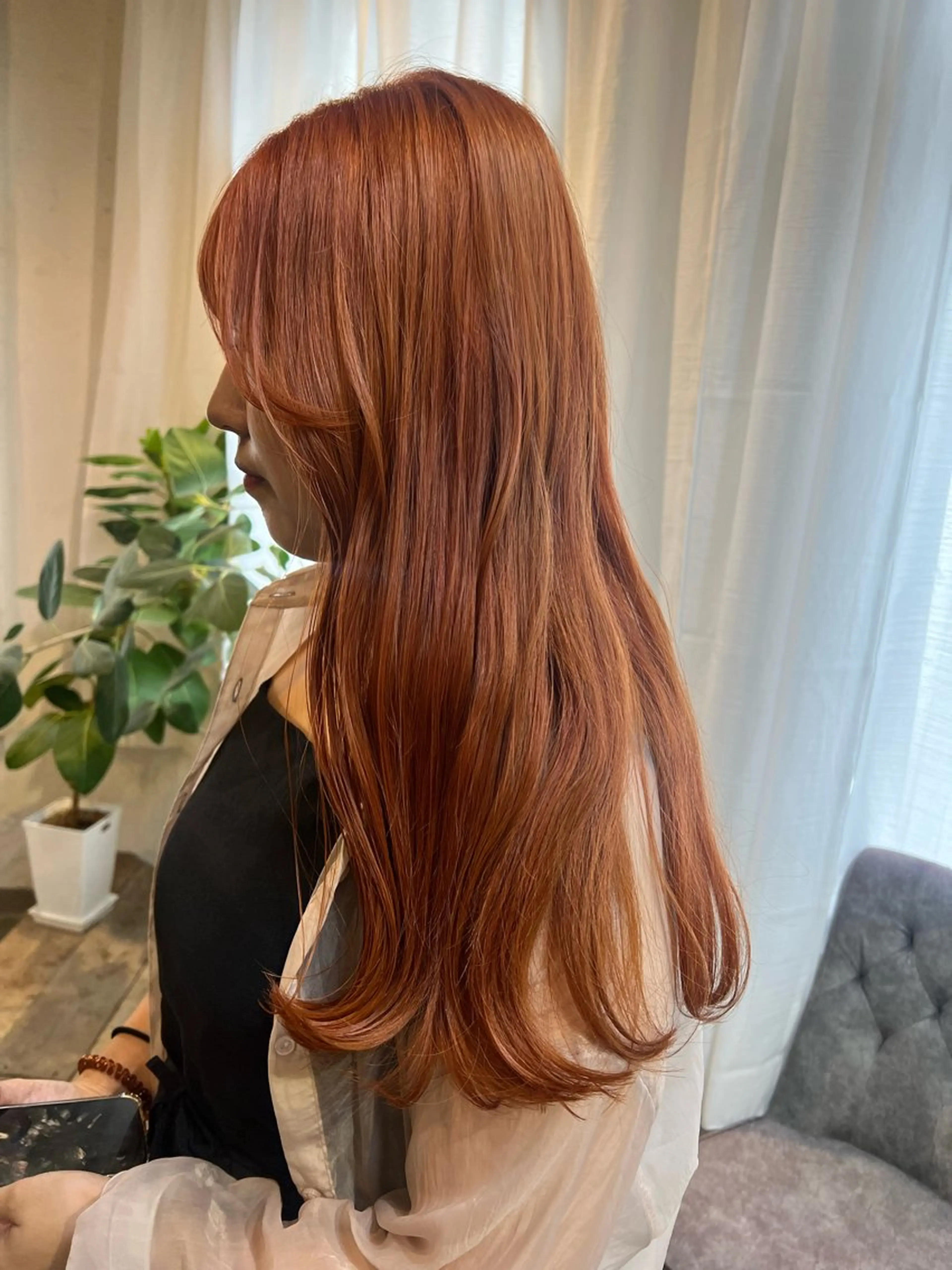 ロング カラー ヘアカラー トリートメント 中井 一葉のヘアスタイル