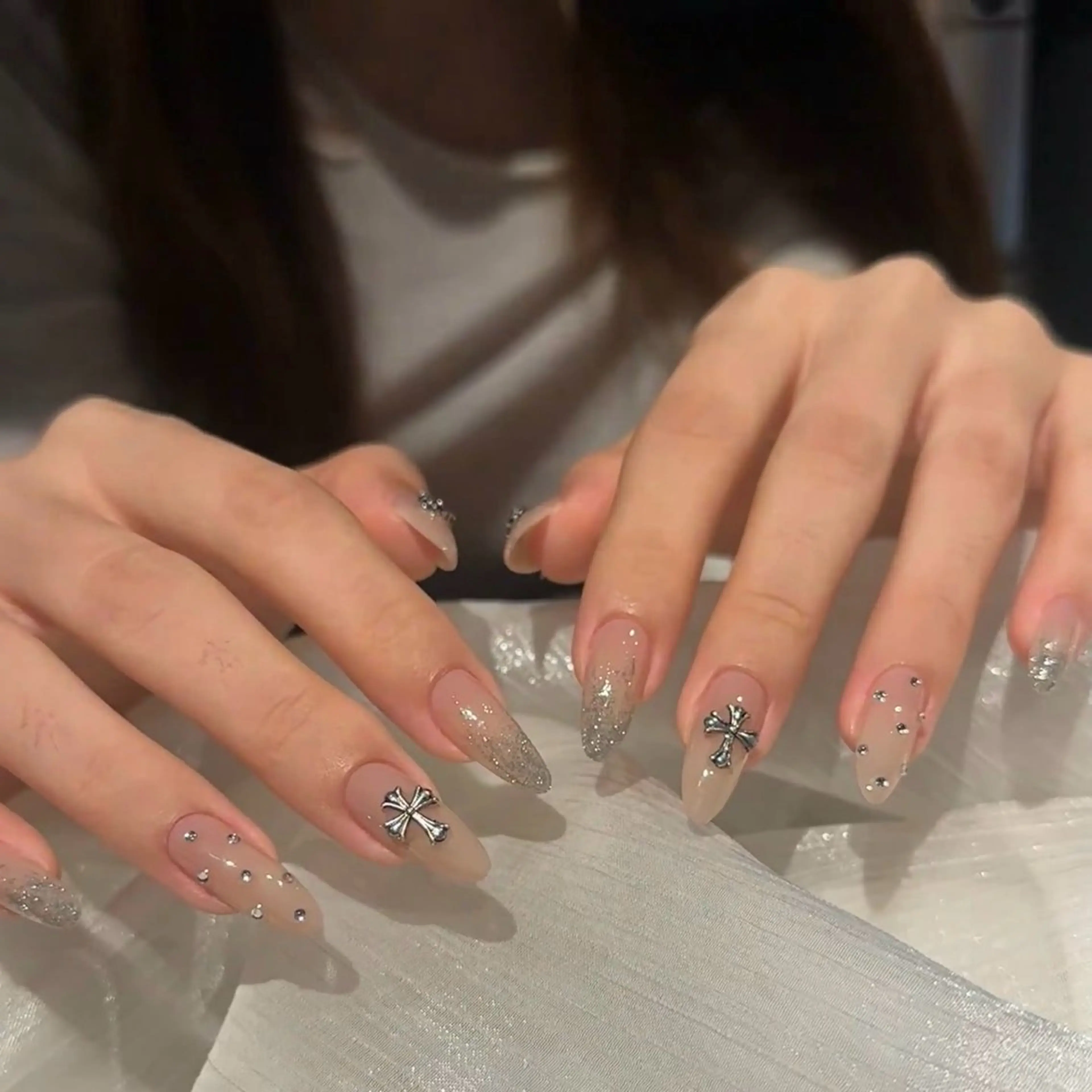 ネイル グラデーション ラメ(グリッター) ラメグラデーション 持ち込み U.MI Nail Salonのネイルデザイン