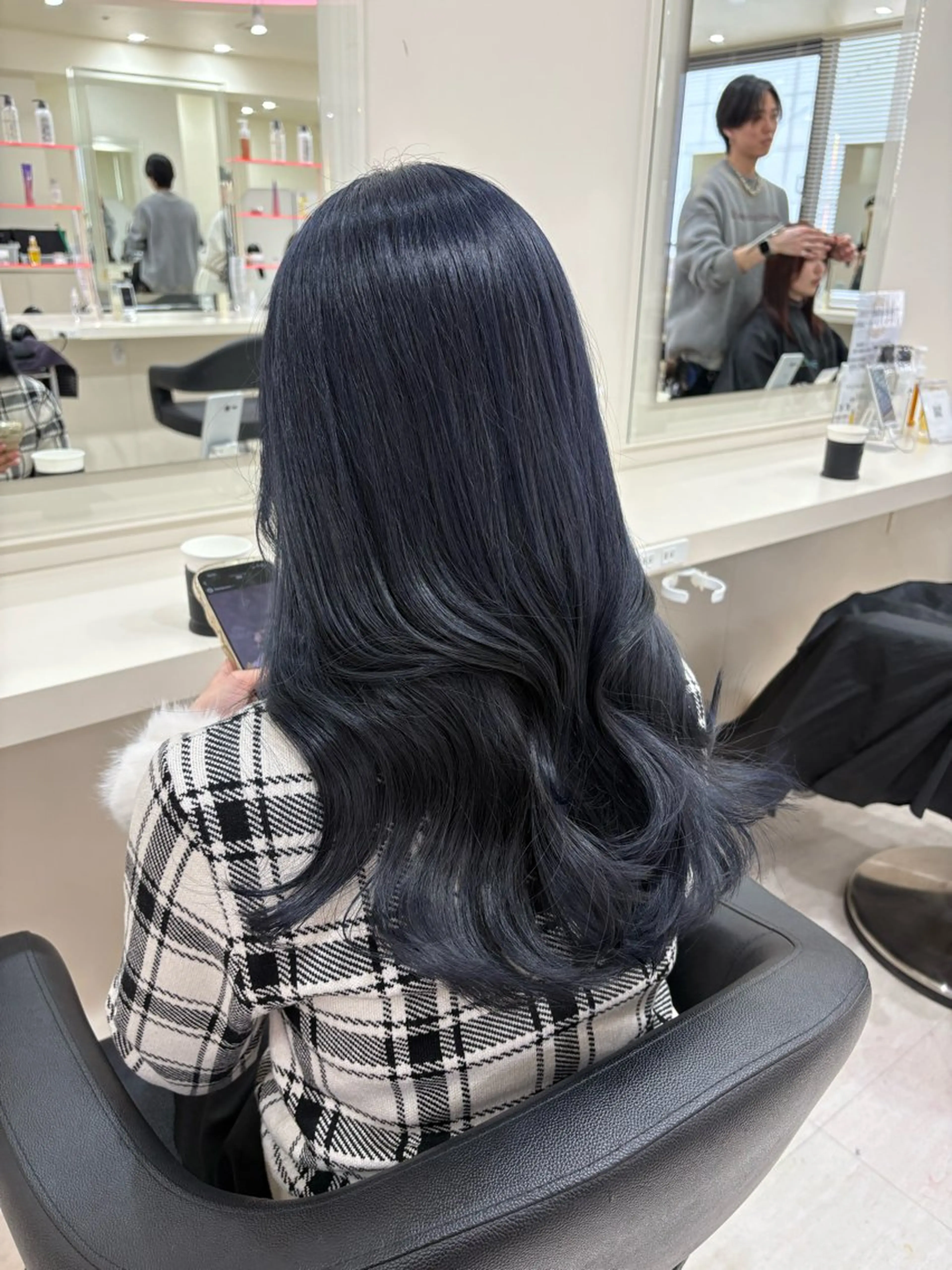 ミディアム カラー ヘアカラー 💟RINNA 艶カラー💟のヘアスタイル