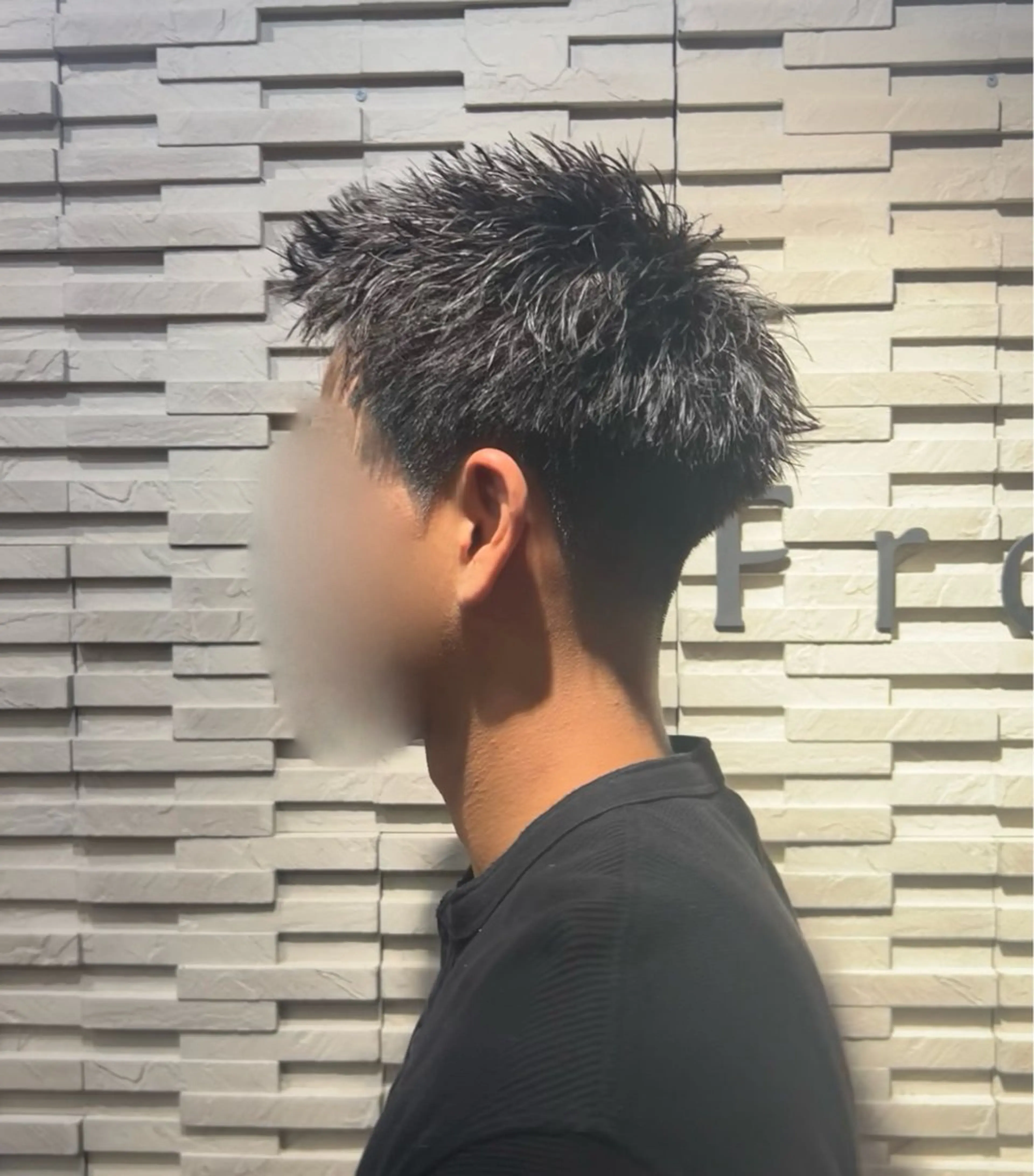 ショート メンズ フェードカット カット 桐山 空澄のヘアスタイル