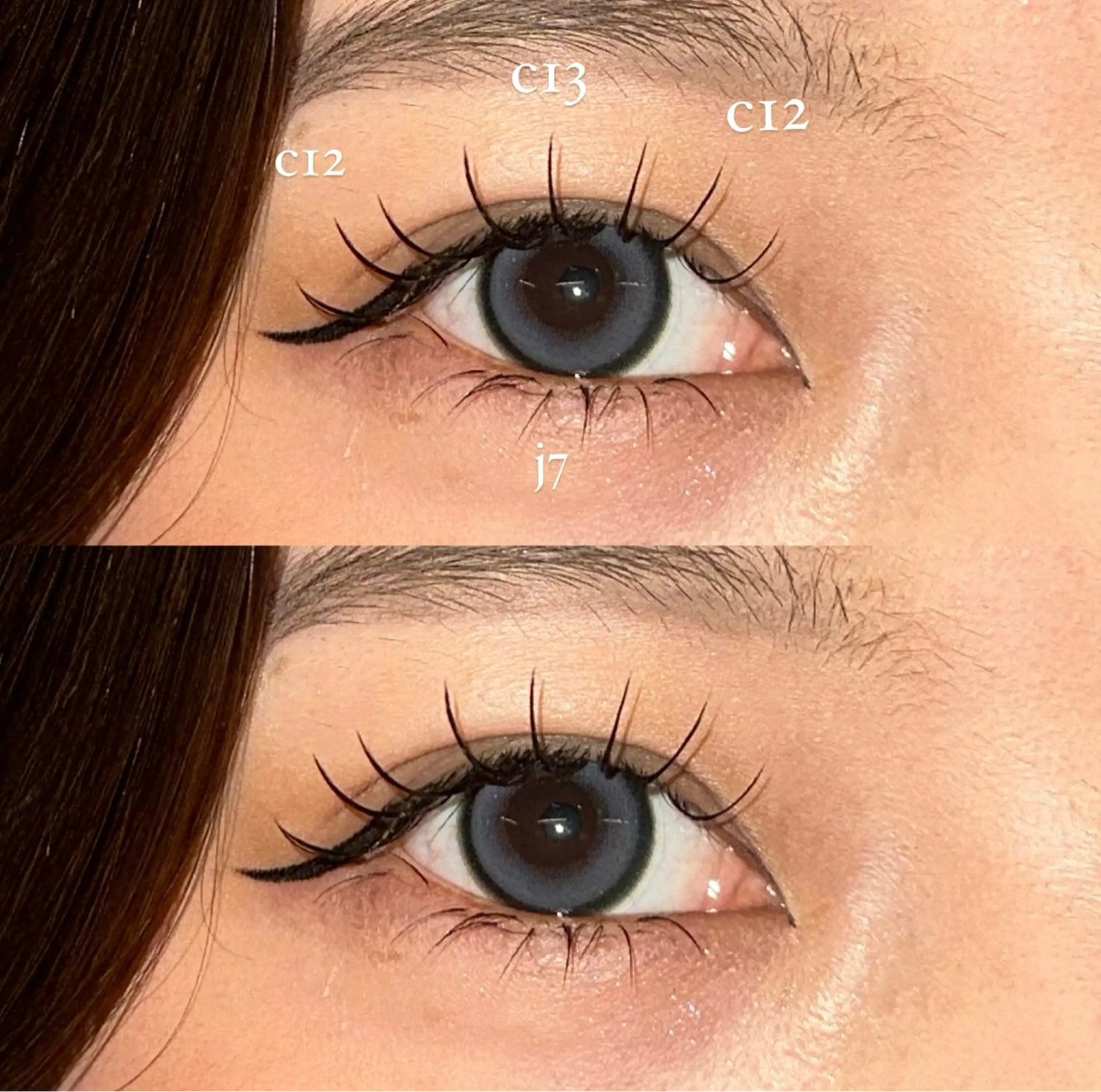 🎀🎀 flat lash 120本🎀🎀韓国風束感仕上げ🤍🤍の写真