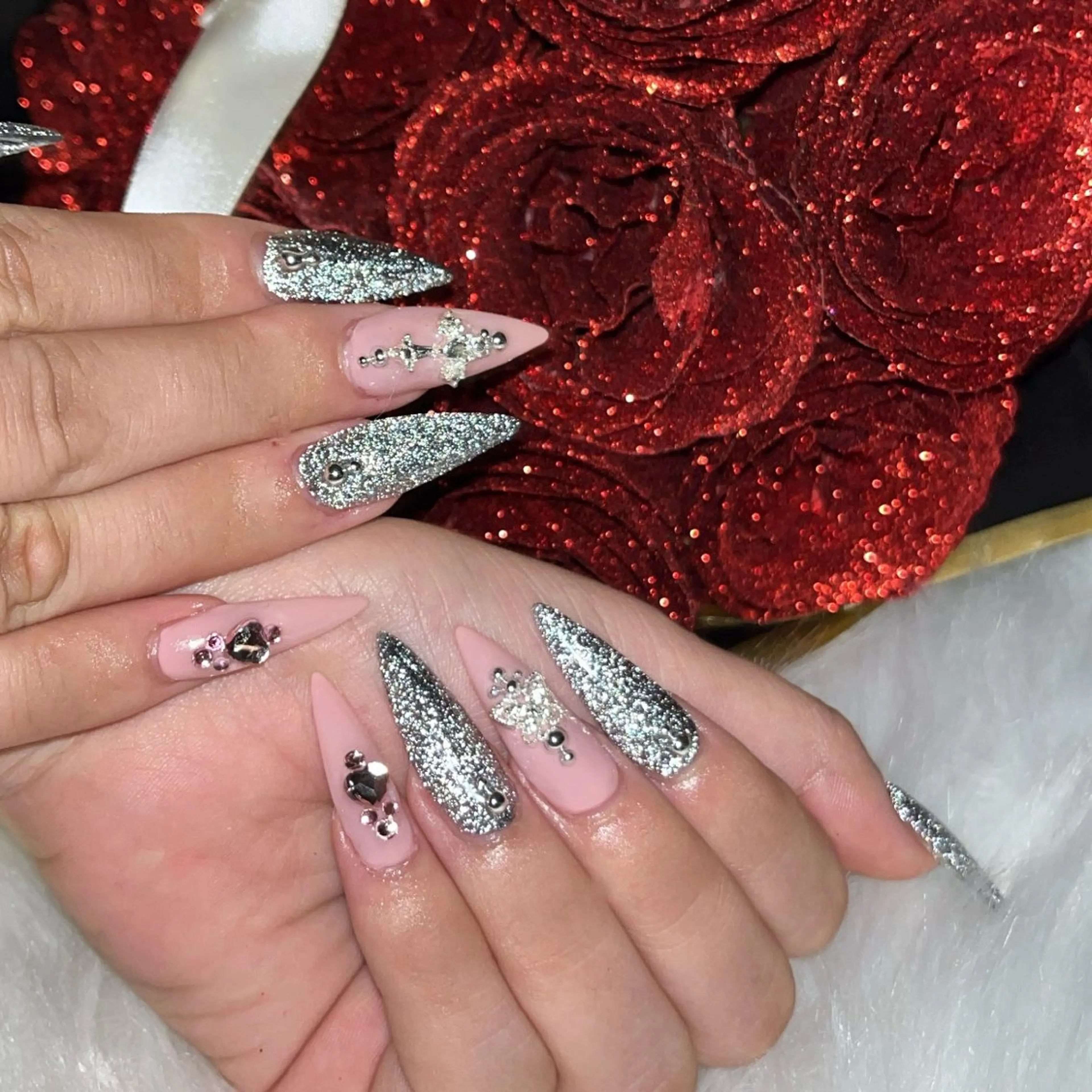 ⚜️オススメ⚜️💎自爪フラッシュネイル💎（オフあり&ケア込）の写真