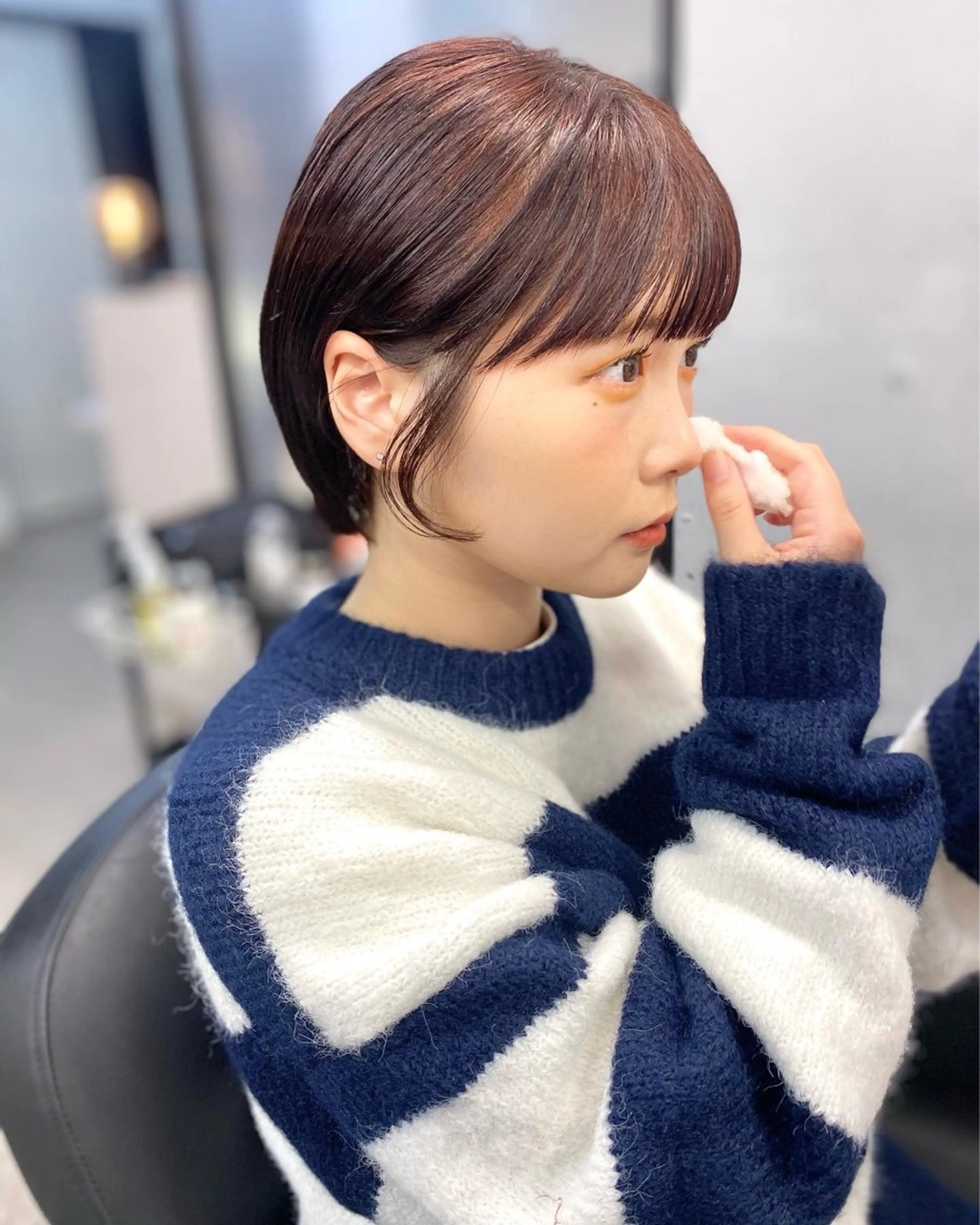 ショート カラー カット ヘアカラー トリートメント IVORY.所属・🟩白髪ぼかし/ボブ /ショートヘア/大司のヘアスタイル