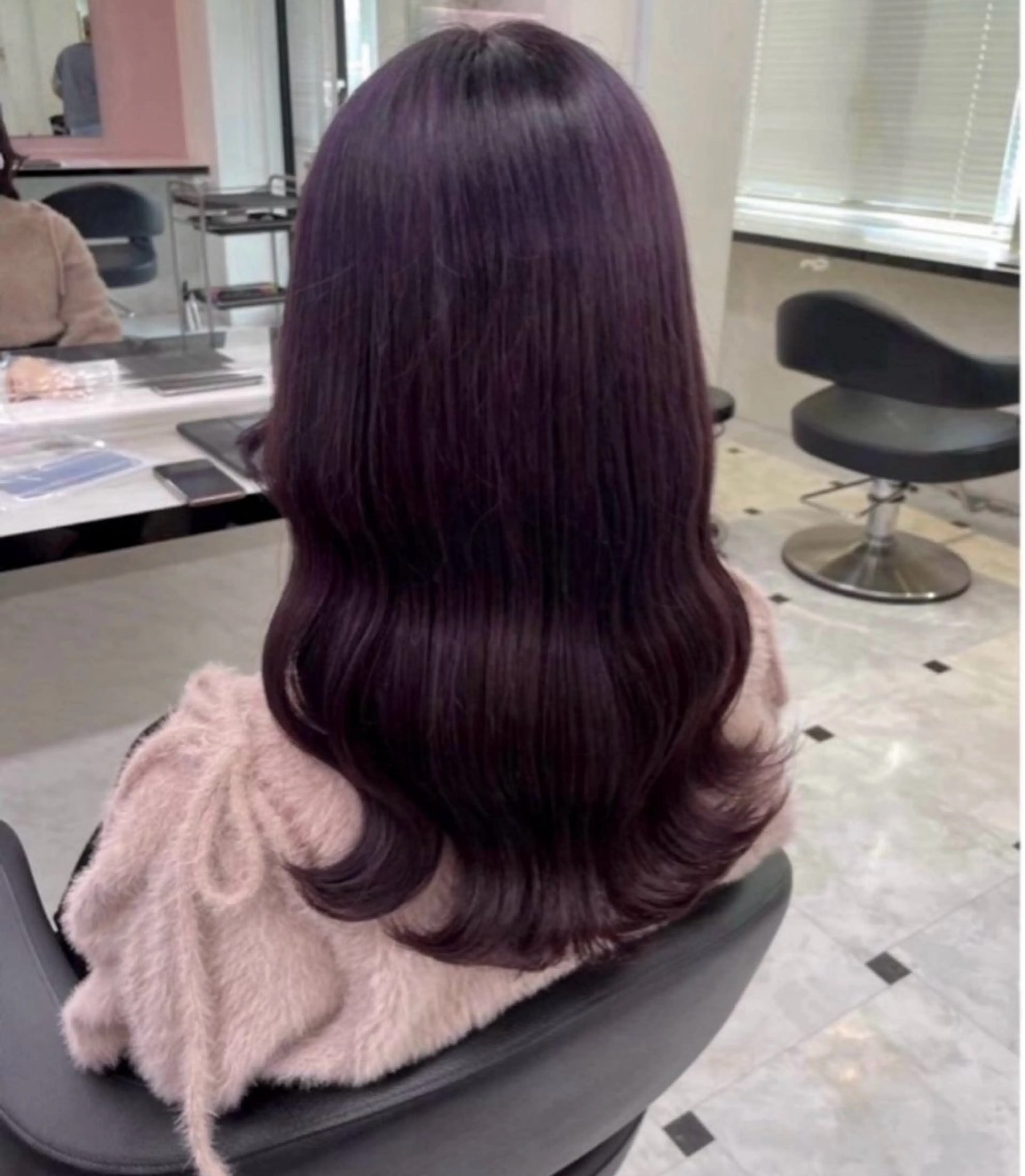 ロング ヘアカラー miku/ラベンダー 透明感カラー🪻❤︎のヘアスタイル