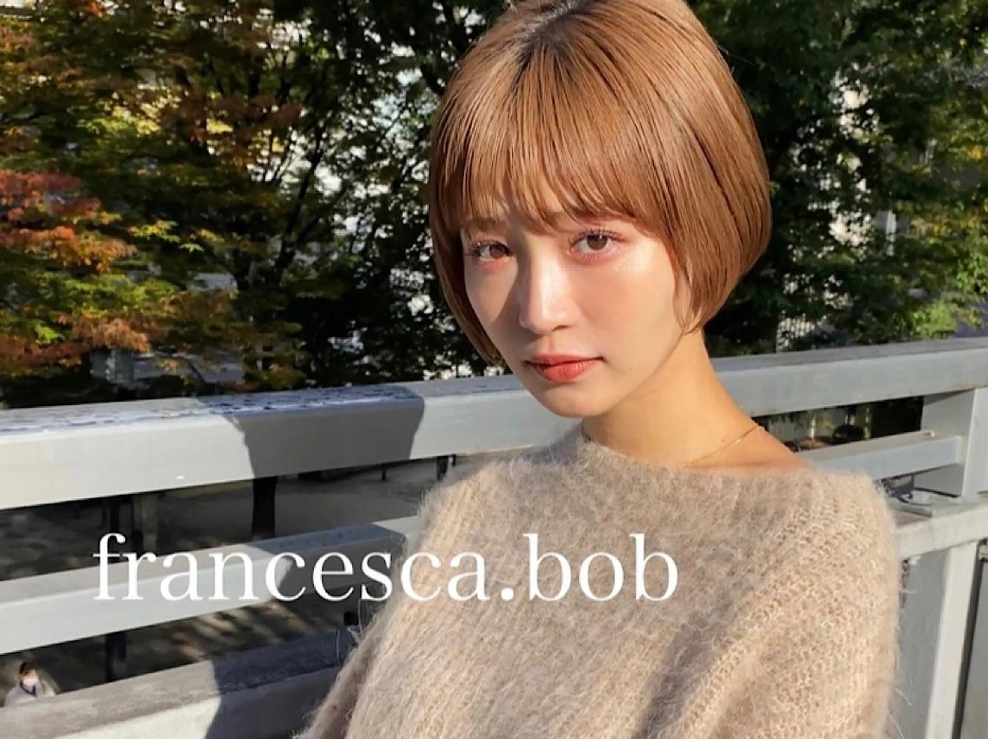 ミディアム カラー パーマ ヘアアレンジ 赤みゼロカラー 藤並純のヘアスタイル