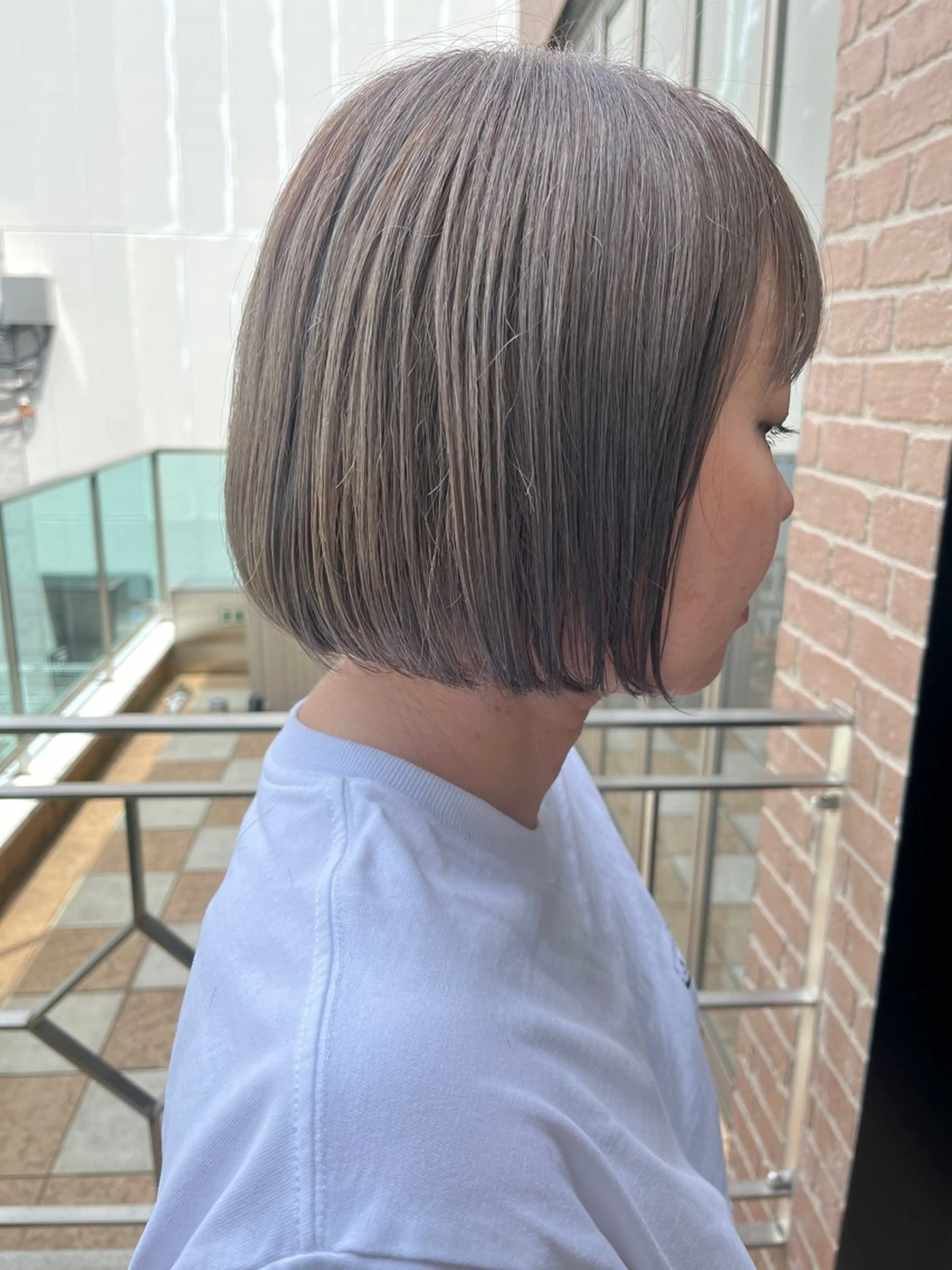 ショート カラー メンズ 久木原 ゆりのヘアスタイル