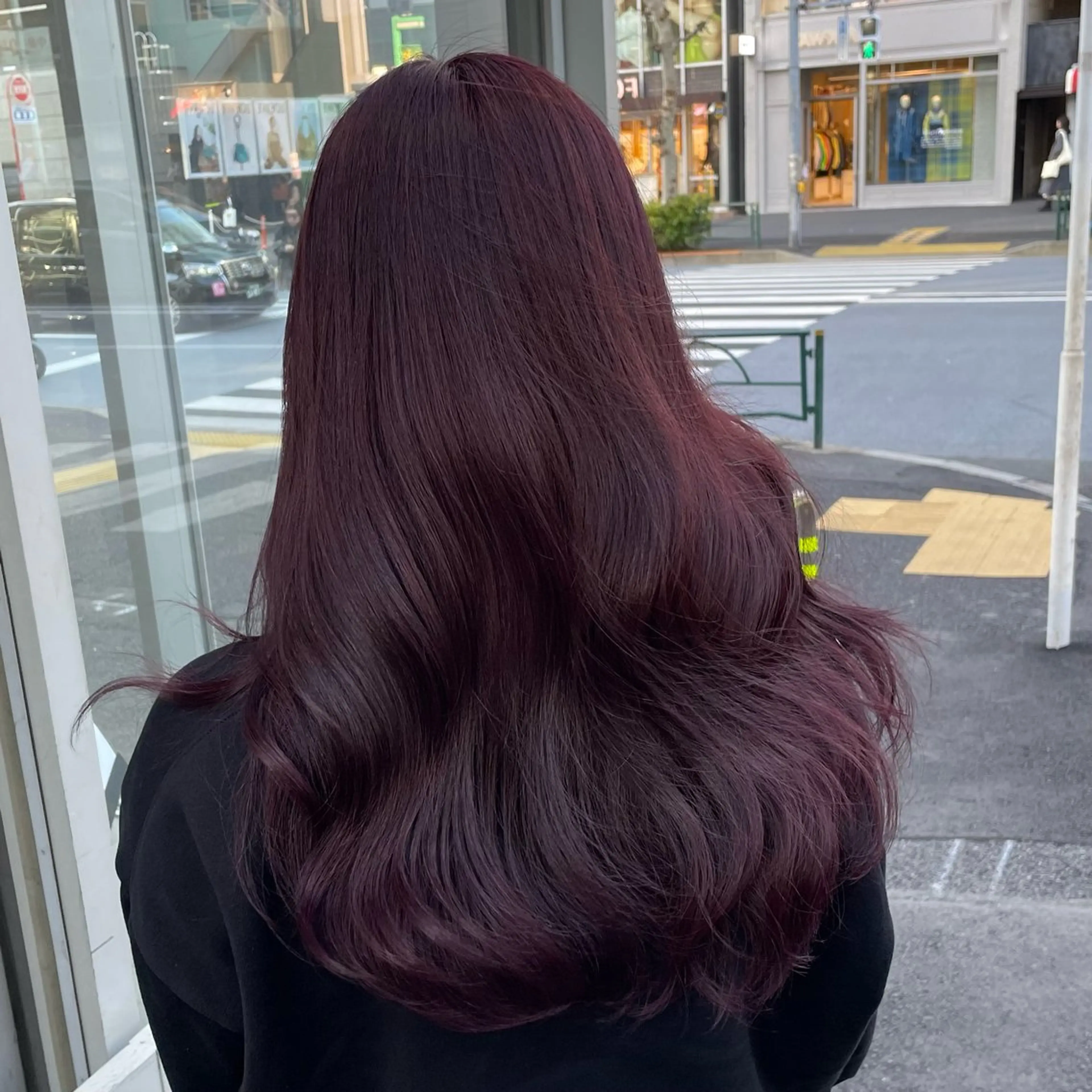 セミロング カラー 大人っぽ♡上品な暖色 ♡ブリーチなし♡のヘアスタイル