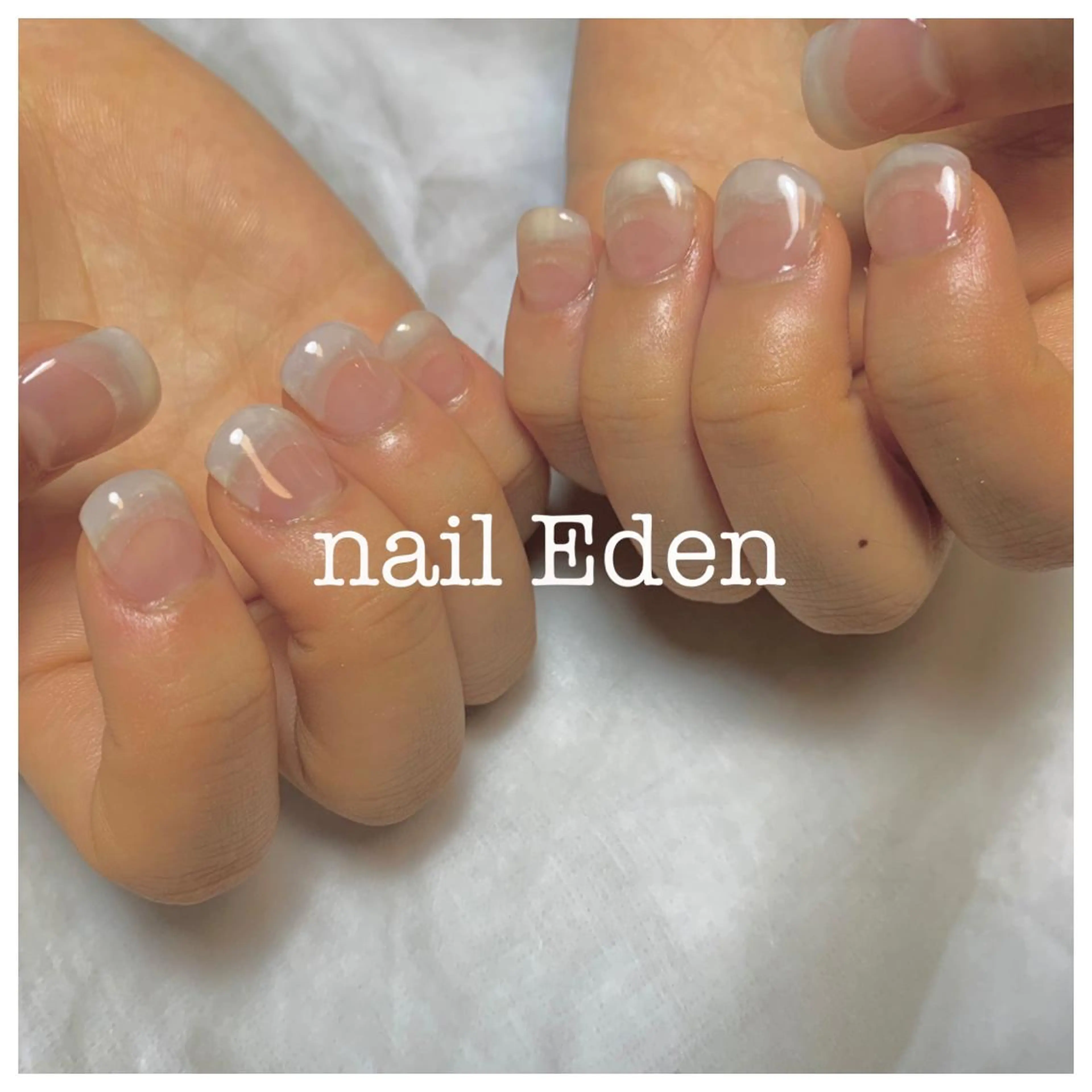 ネイル クリアネイル Eden　private nail saron所属・Eden ♾️のネイルデザイン