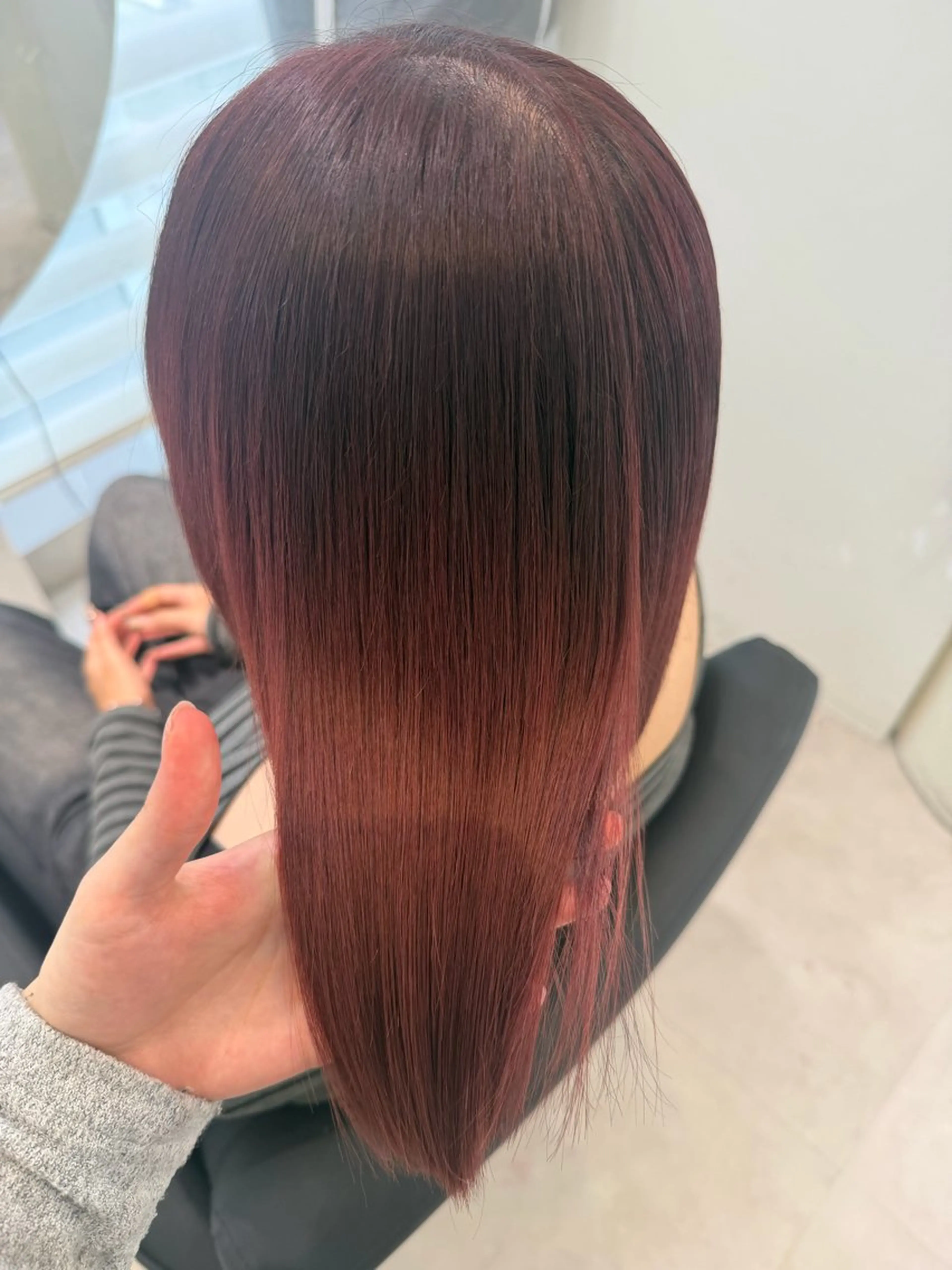 ショート カラー レッドカラー ヘアカラー トリートメント IENA所属・IENA髪質改善 🍒honokaのヘアスタイル