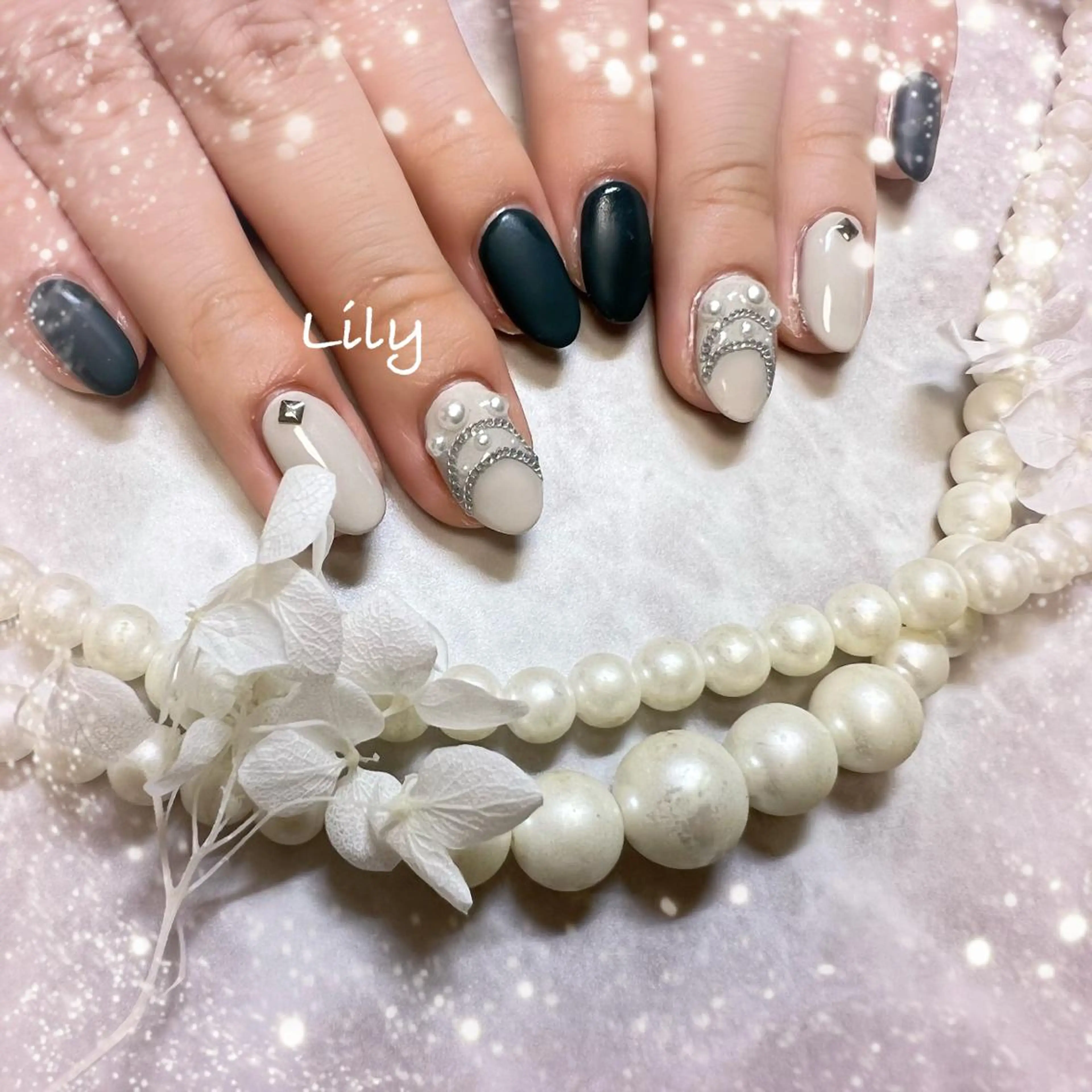 ネイル ハンドネイル Lily*nail 🌻Mii🌻のネイルデザイン