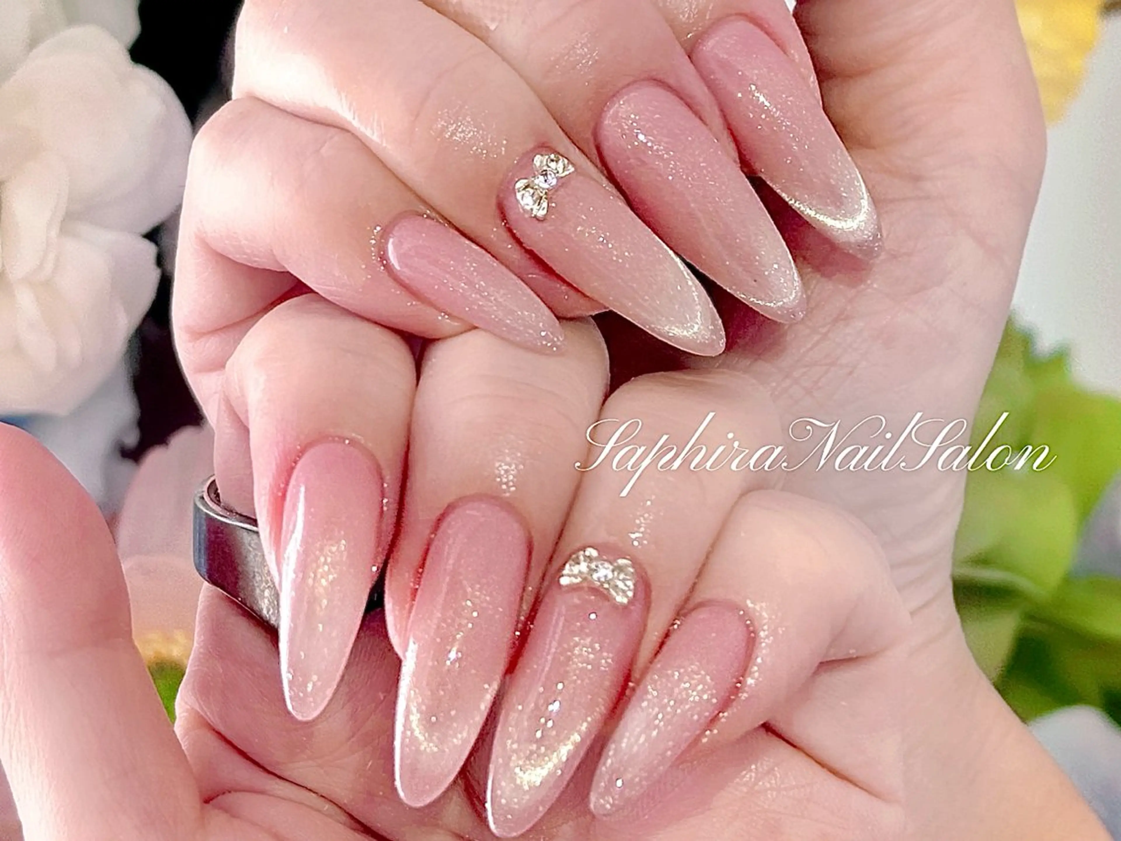カラー ハンドネイル Saphiraネイル サロン錦糸町のネイルデザイン