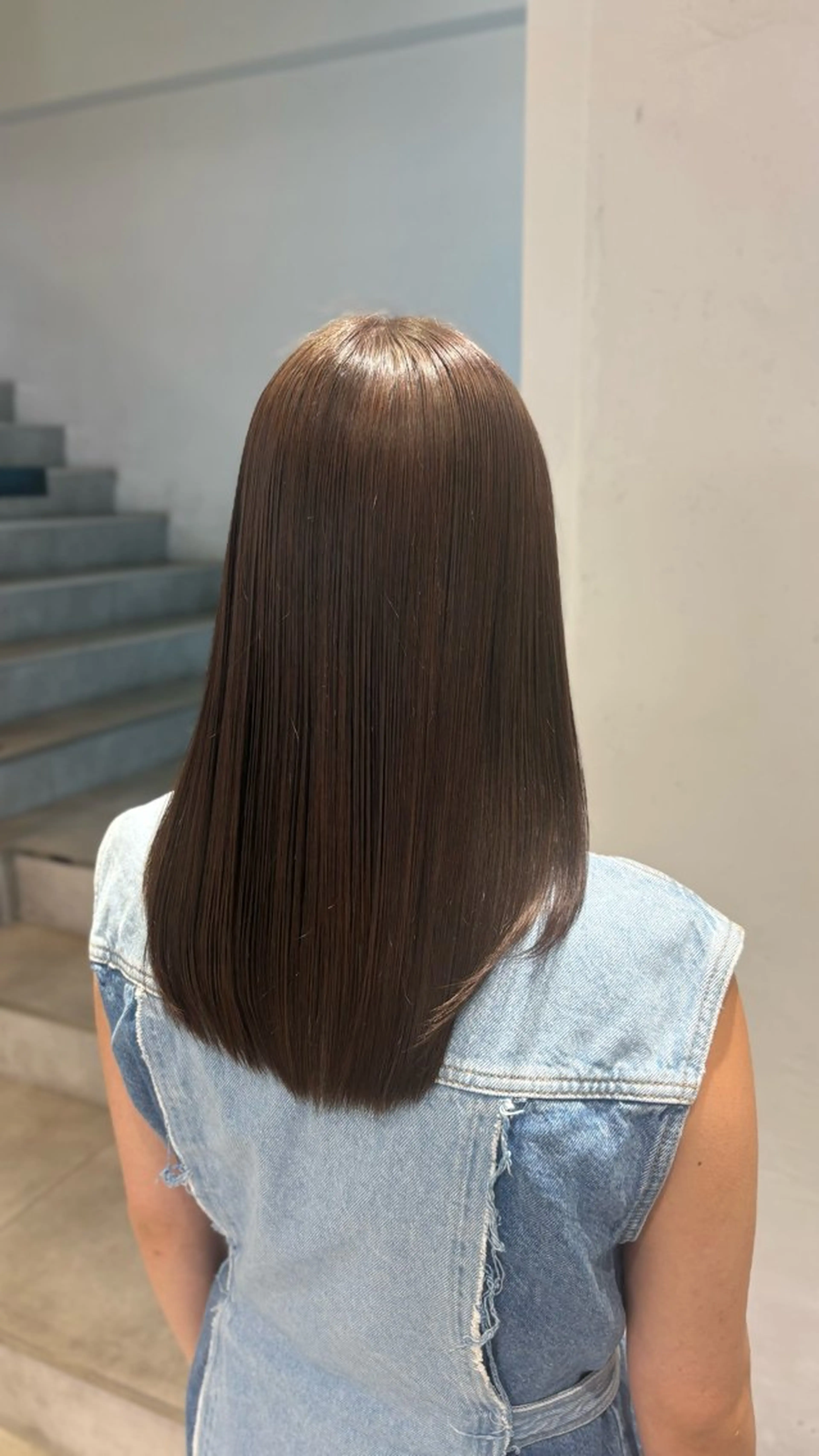 カラー ヘアカラー 透明感カラー/レイヤ ーカットりこ🤎🫧のヘアスタイル