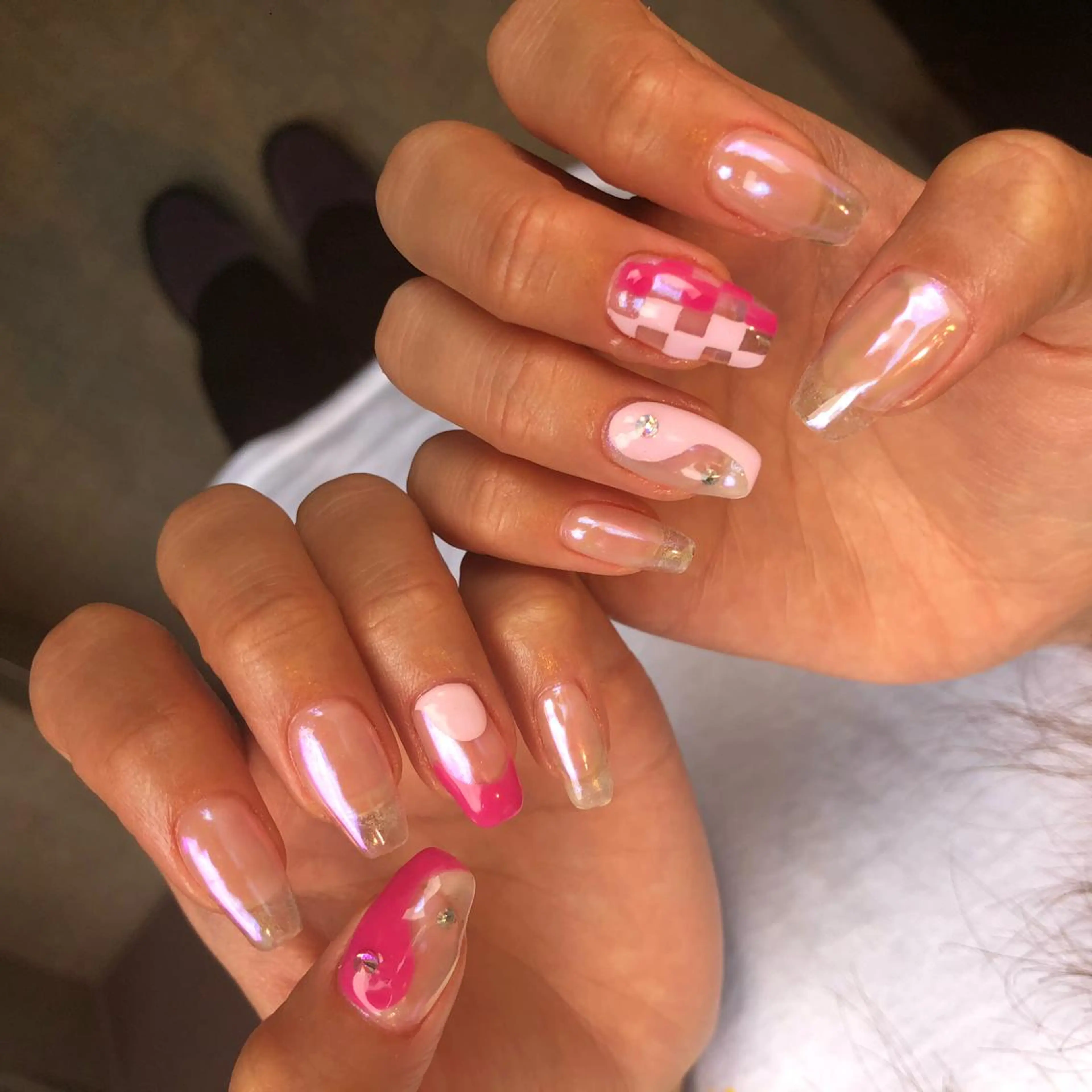 ロング カラー ヘアアレンジ キッズ ネイル マツエク・マツパ 福田 加奈のネイルデザイン