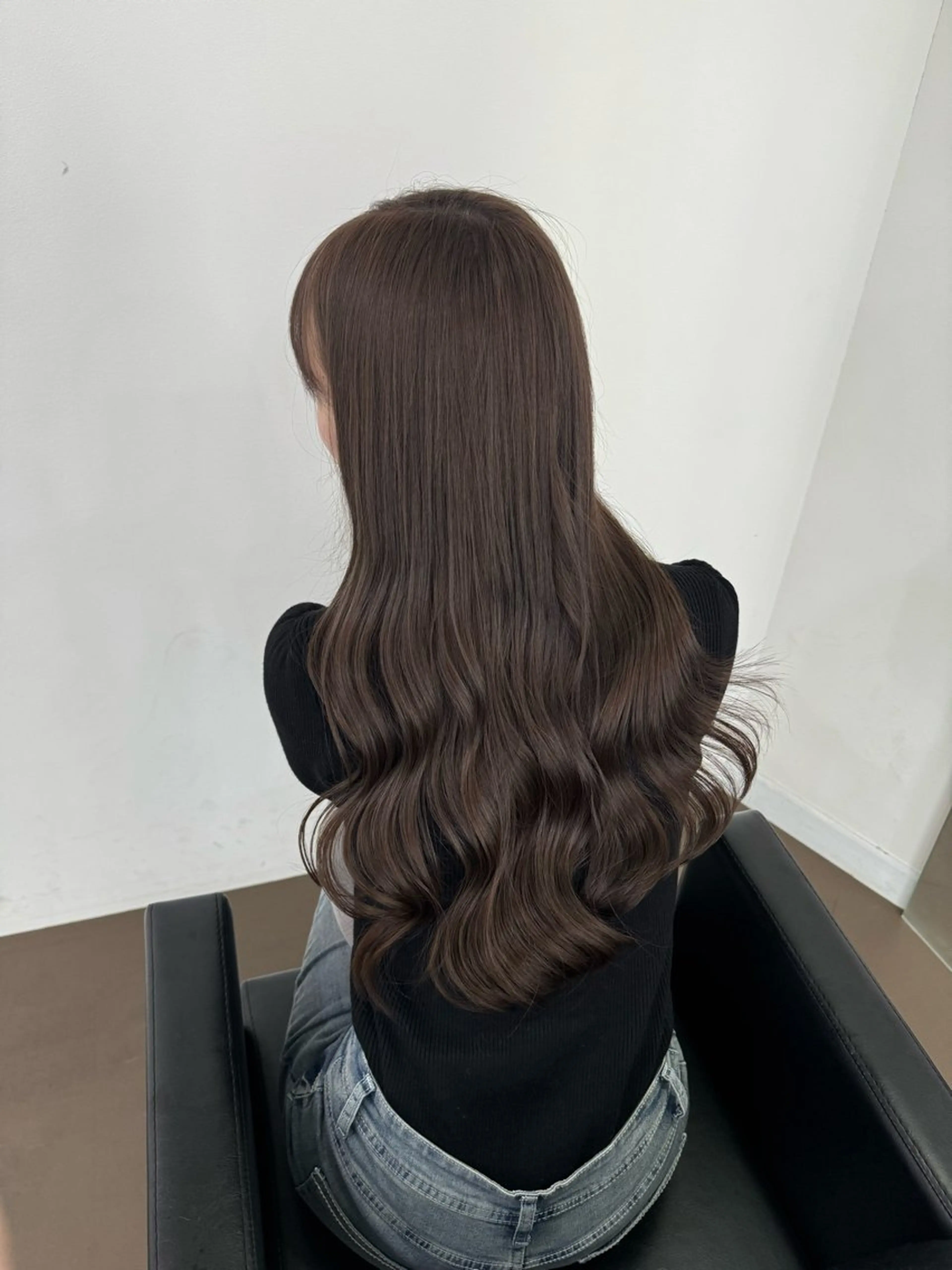 ロング カラー ヘアカラー トリートメント 川元 春奈のヘアスタイル