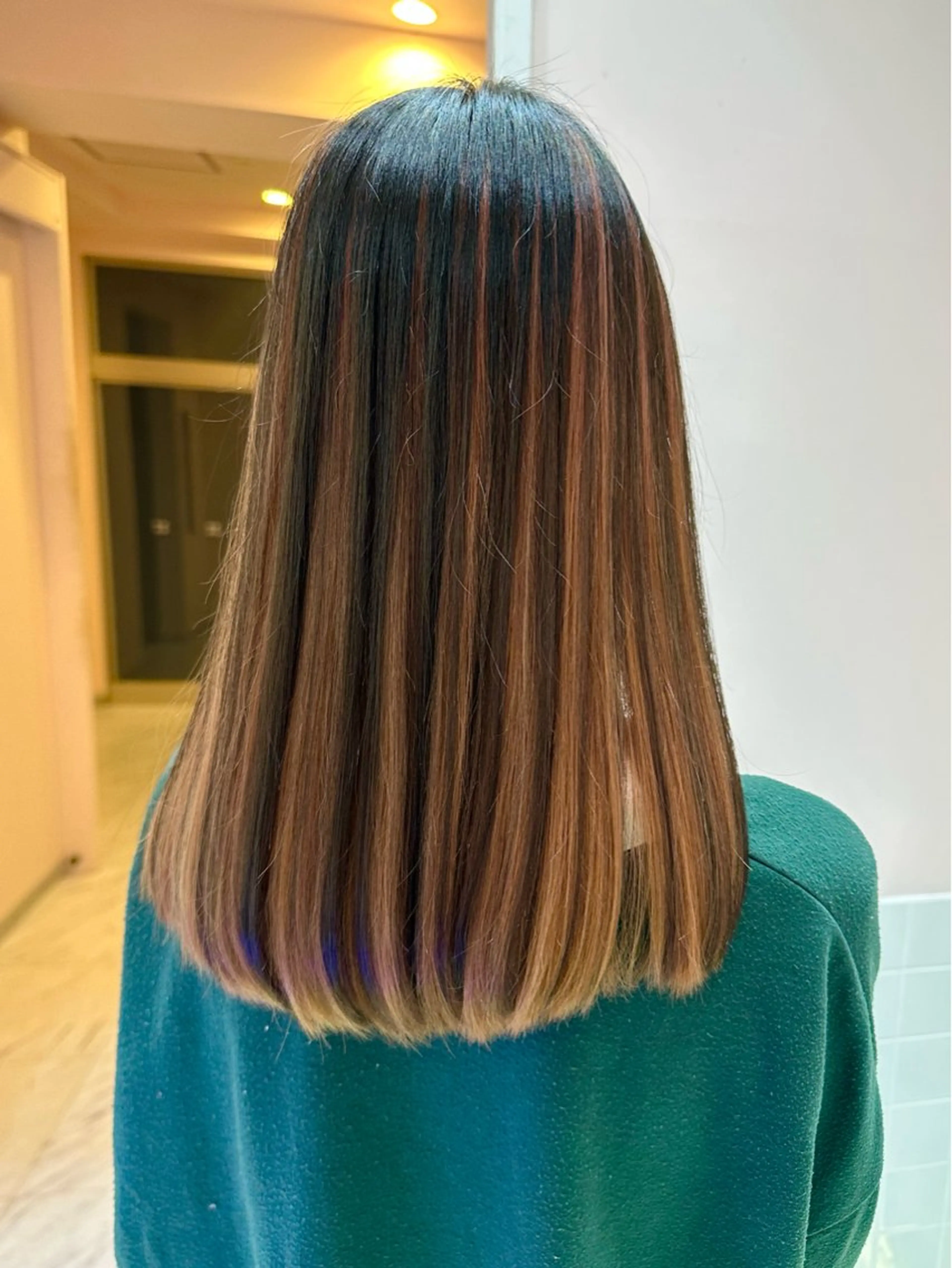 セミロング モテ艶🪄ベージュ カラー🧸RUKAのヘアスタイル